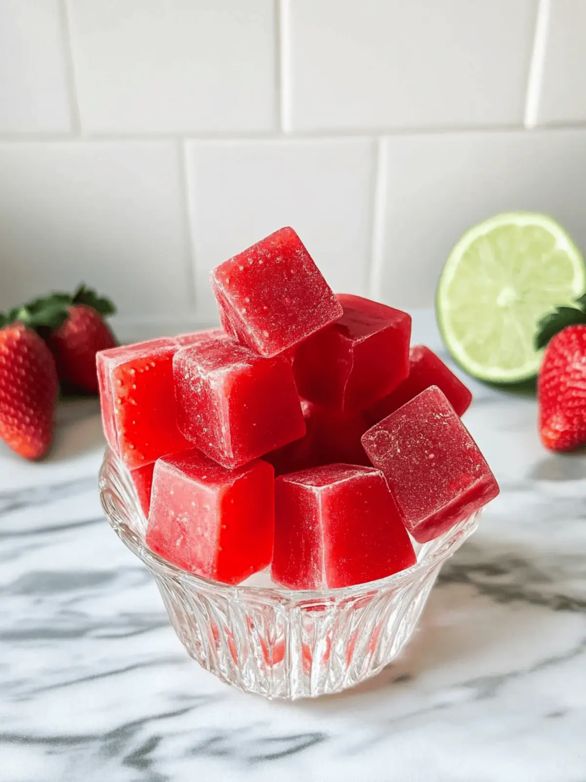 Homemade Strawberry Gummies