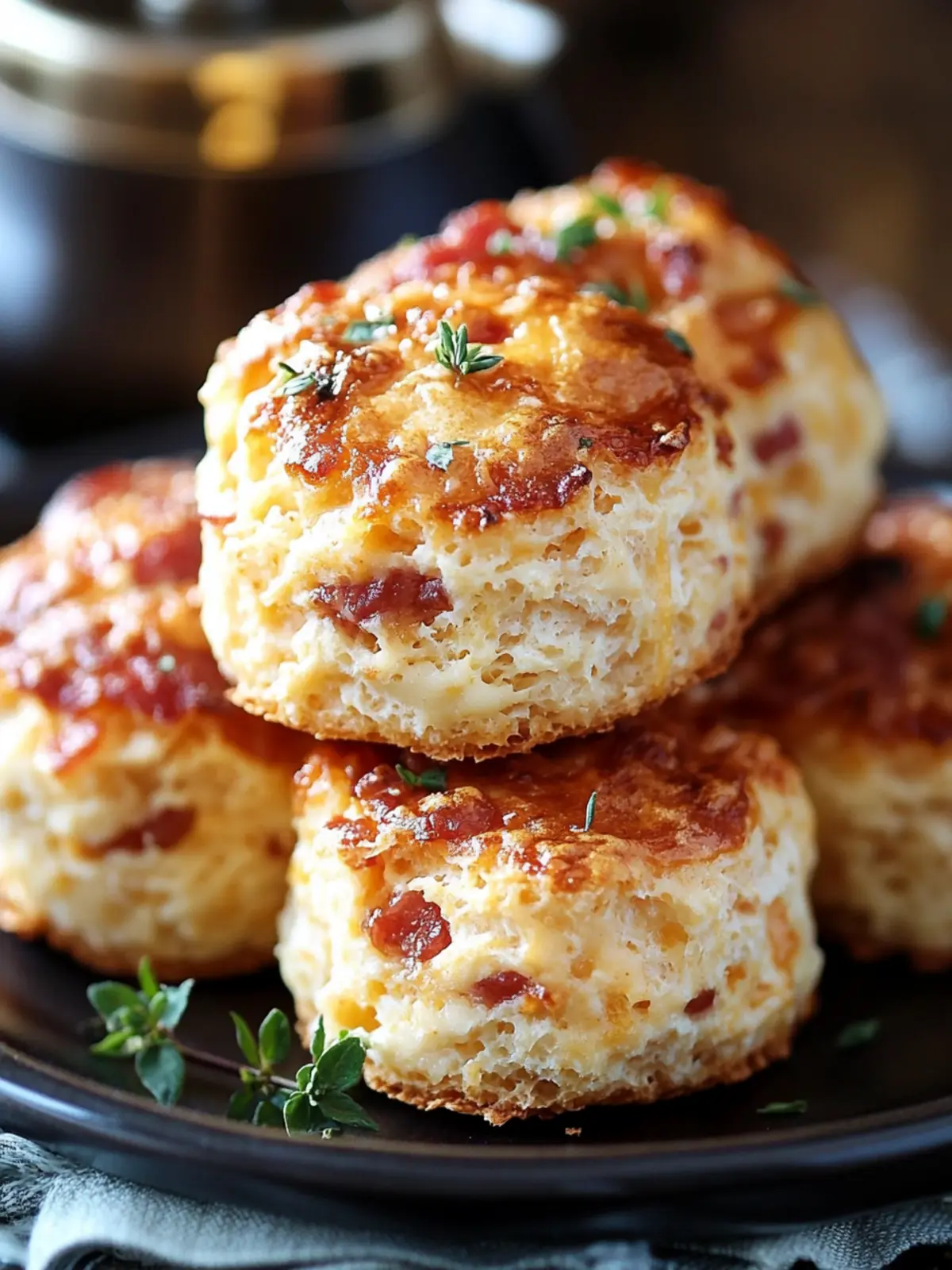 Maple Bacon Cheddar Biscuits