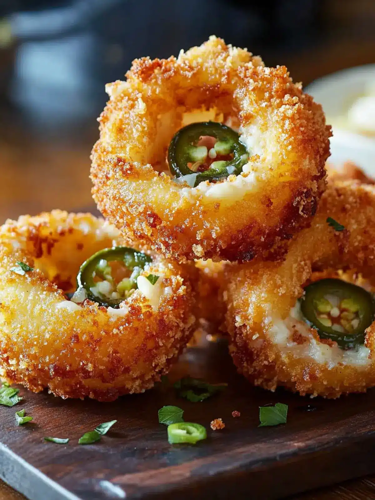 Irresistible Jalape o Popper Stuffed Onion Rings Recipe Everyone Loves 2 Jalape o Popper Stuffed Onion Rings Recipe