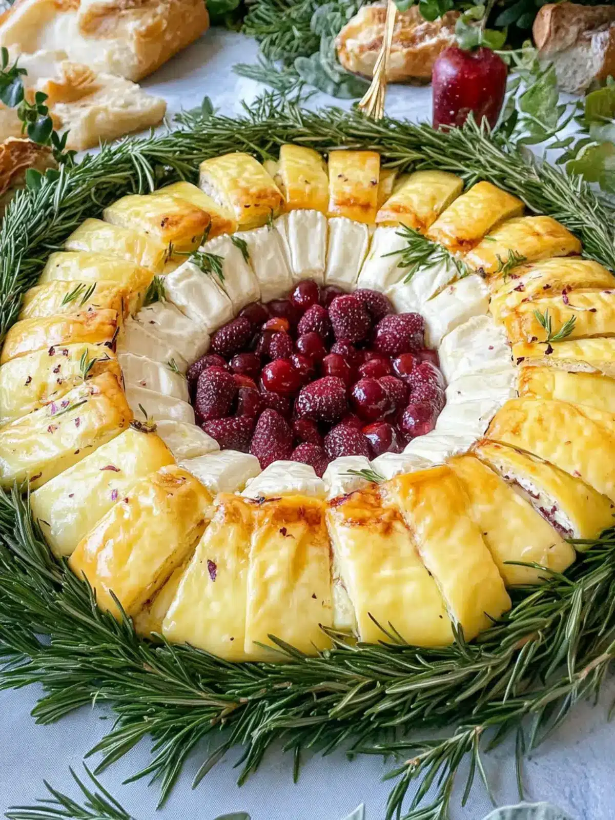 XL Brie Wreath: Your Show-Stopping Holiday Appetizer! 4 XL Brie Wreath