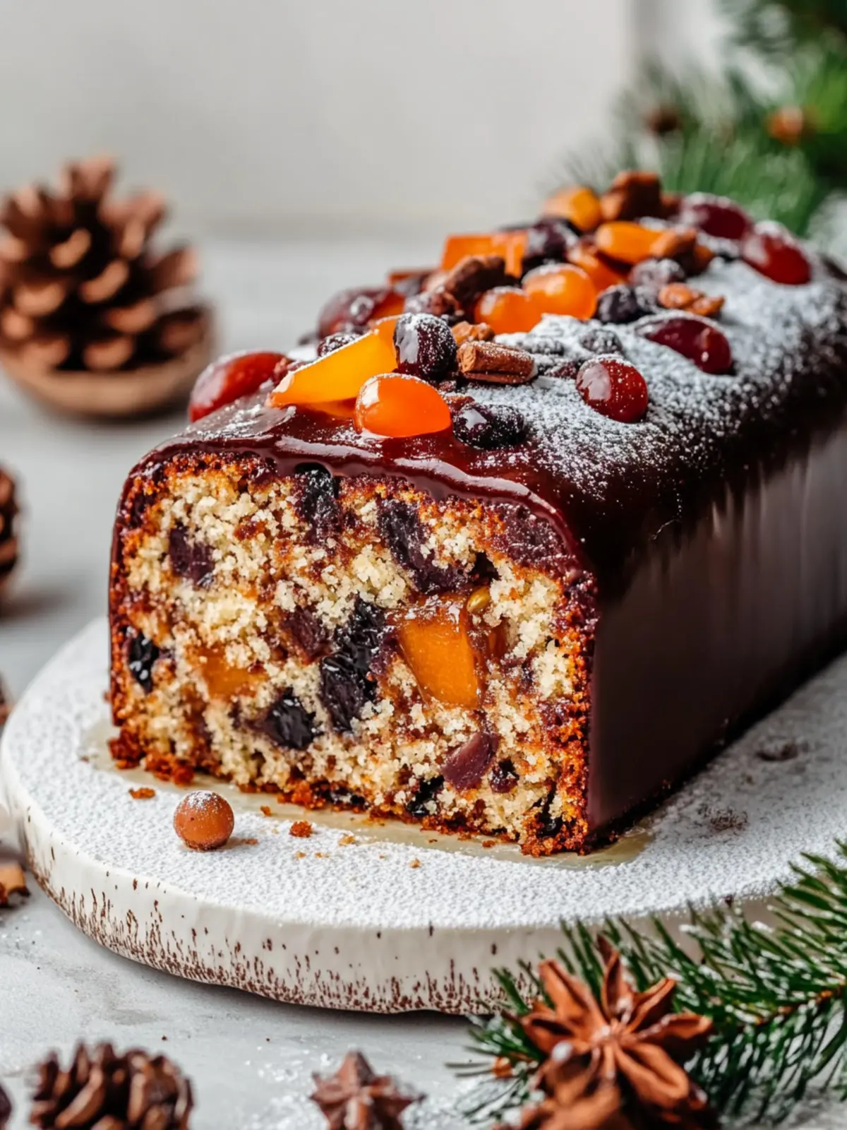 VEGAN CHRISTMAS FRUIT CAKE