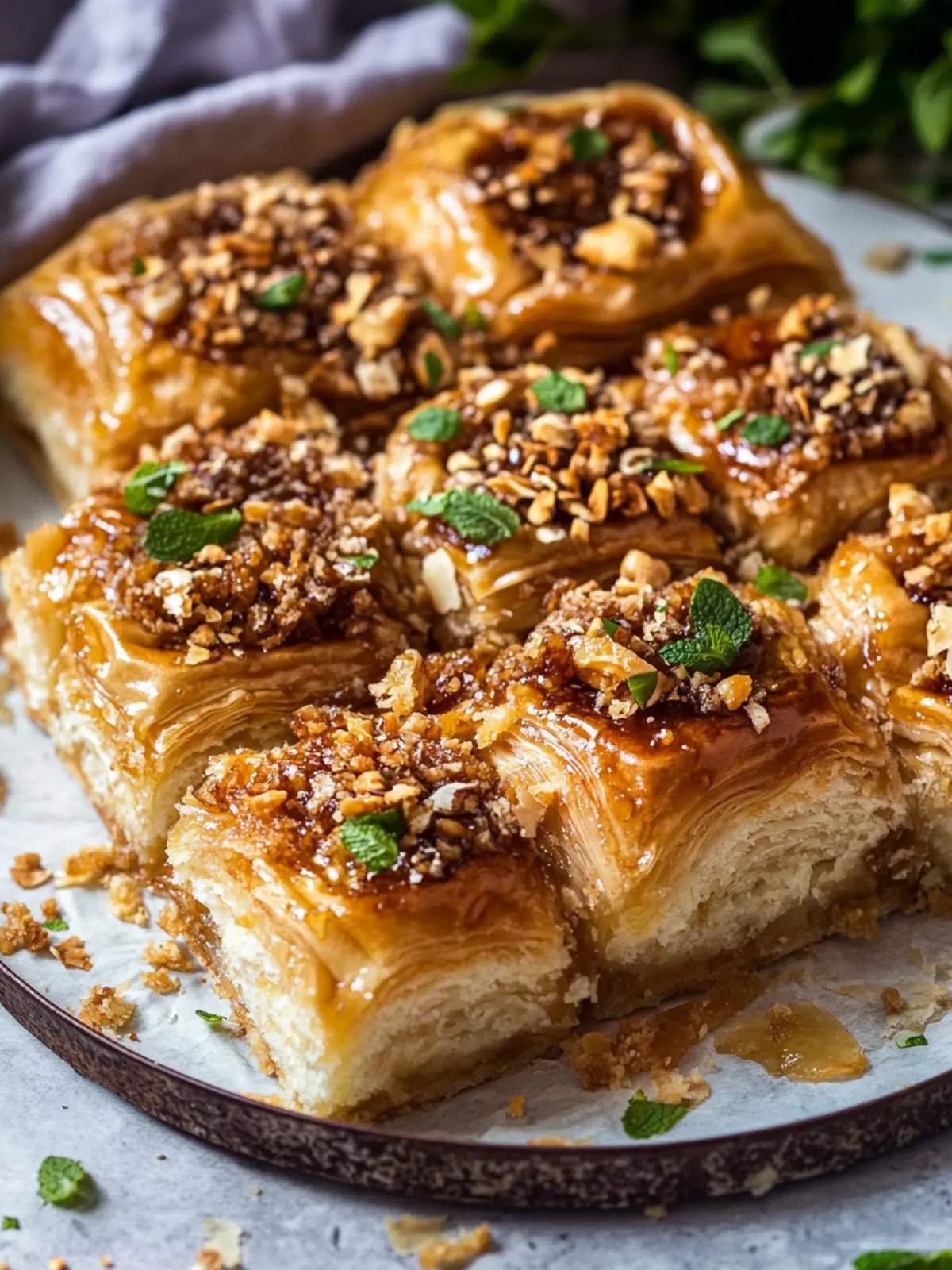 Baklava Sticky Buns