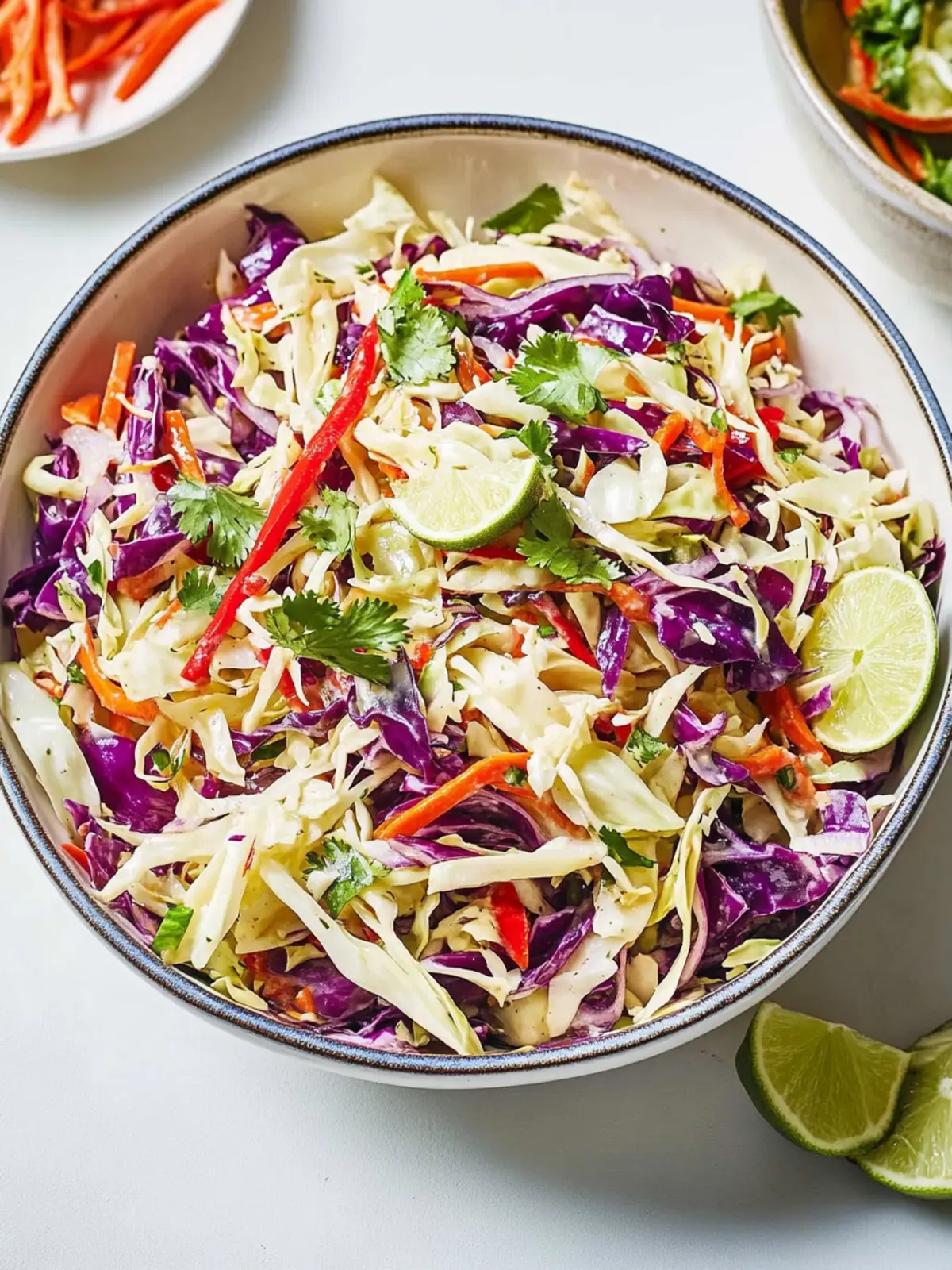 Crunchy Cabbage Salad with Dijon-Lime Vinaigrette