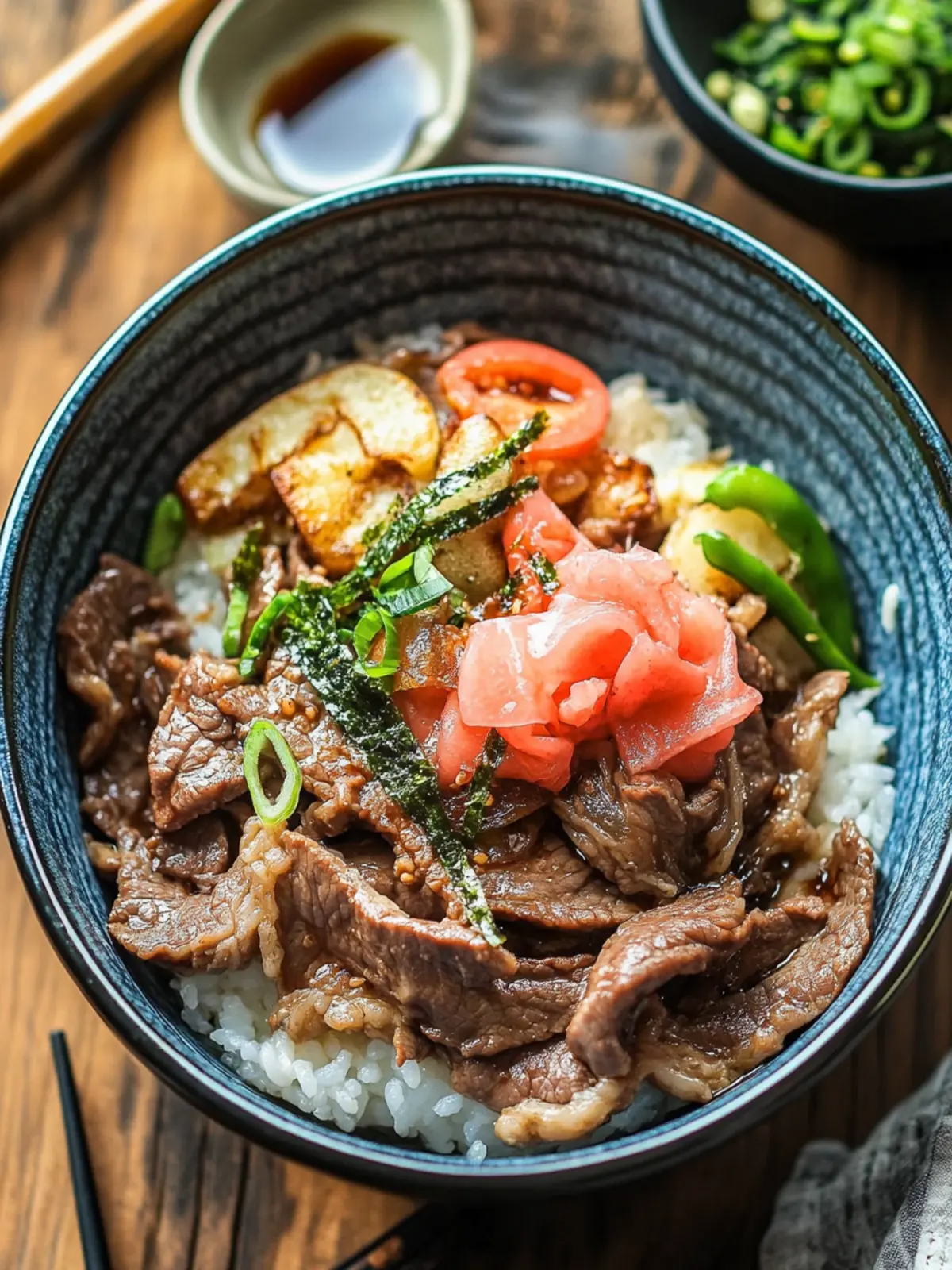 Gyudon (Japanese Beef Rice Bowl)