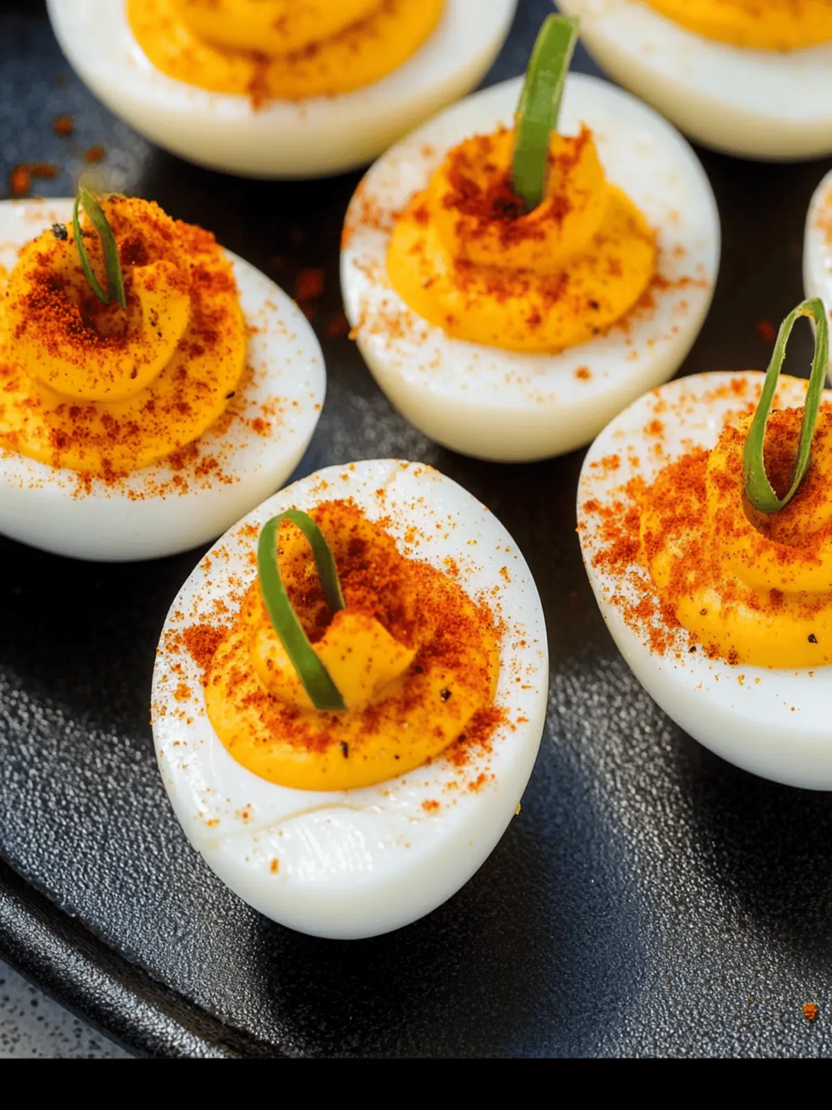 Pumpkin Deviled Eggs