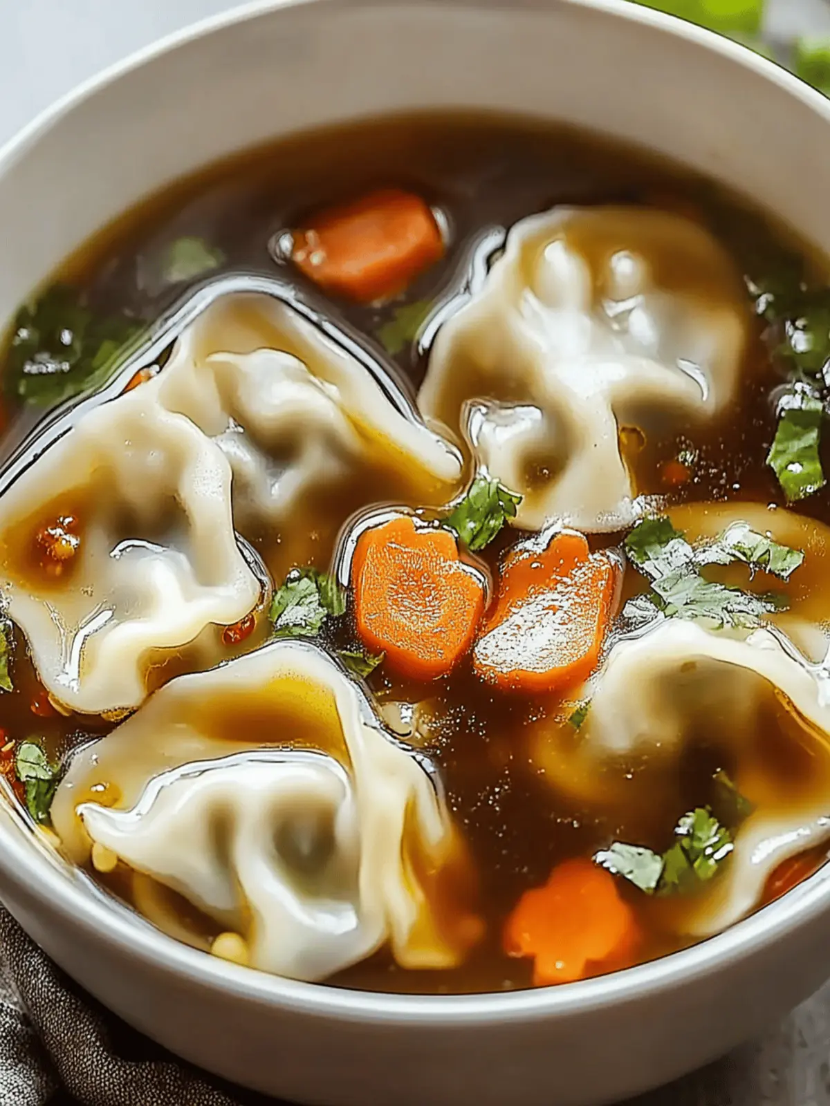 Comforting Potsticker Soup