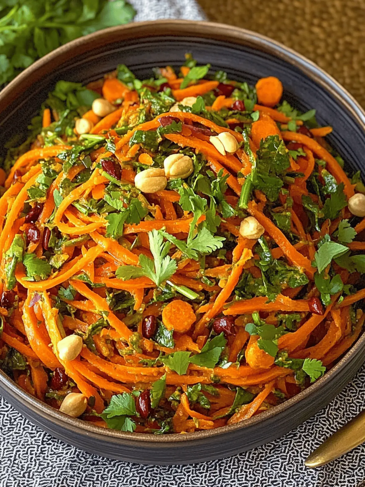 Moroccan Carrot Salad With Citrus Turmeric Dressing