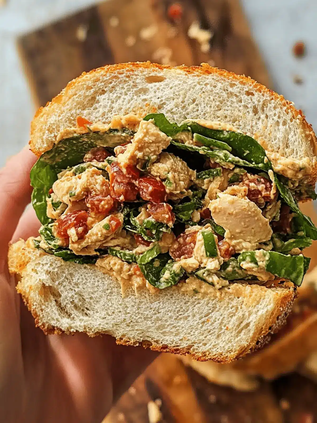 Marry Me Chicken Chopped Salad Sandwich for Quick Comfort 2 Marry Me Chicken Chopped Salad Sandwich