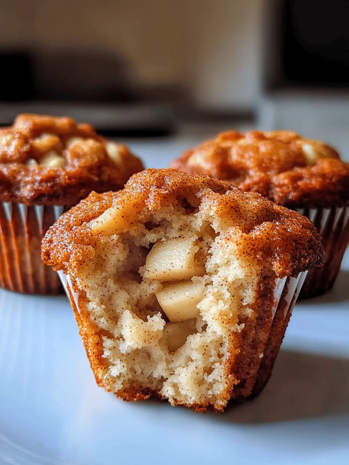 Apple Cinnamon Greek Yogurt Muffins