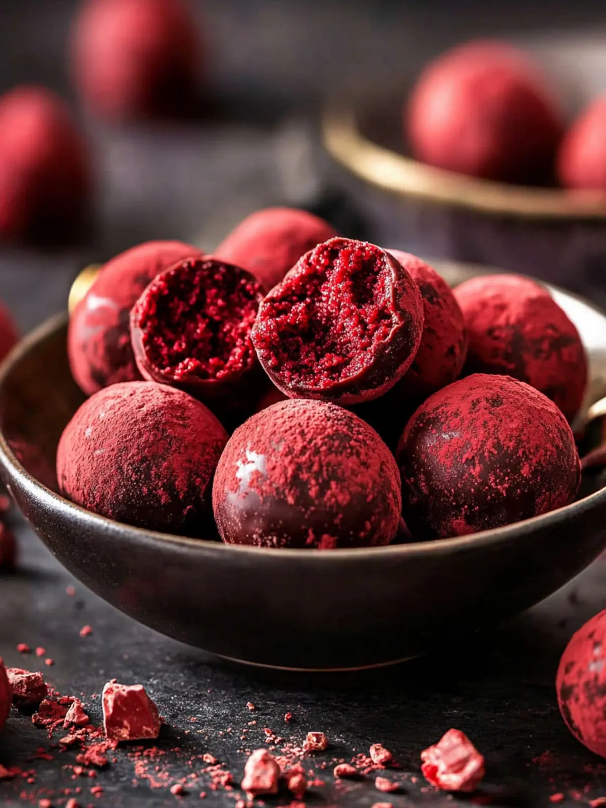 Red Velvet Chocolate Truffles