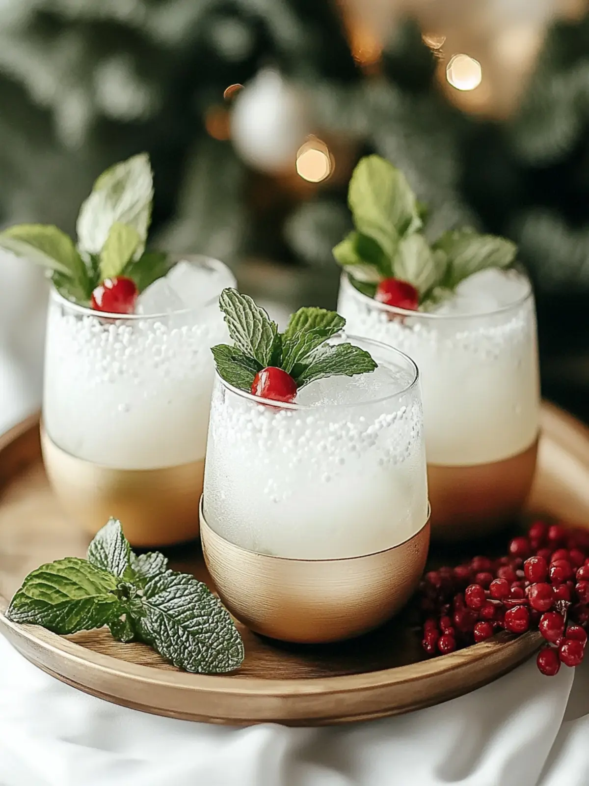 White Christmas Mojitos