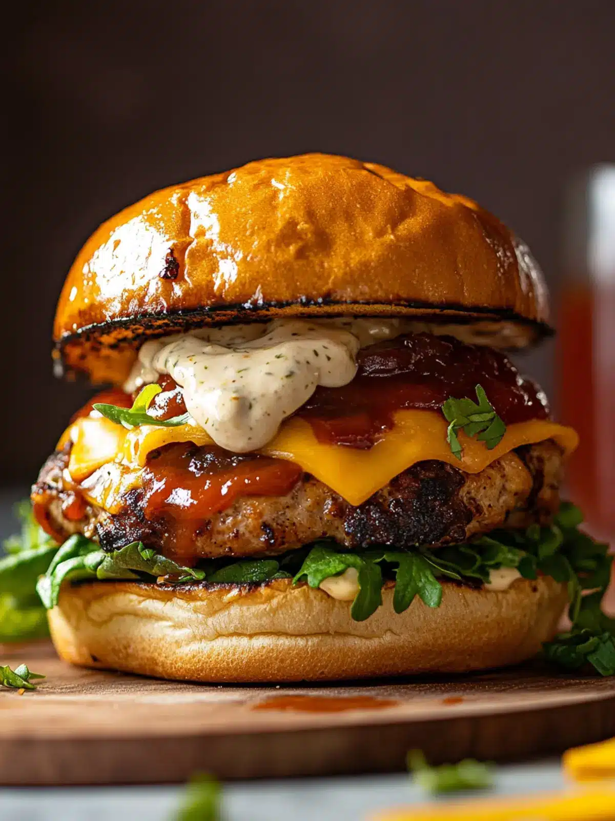 BBQ Ranch Turkey Smash Burger