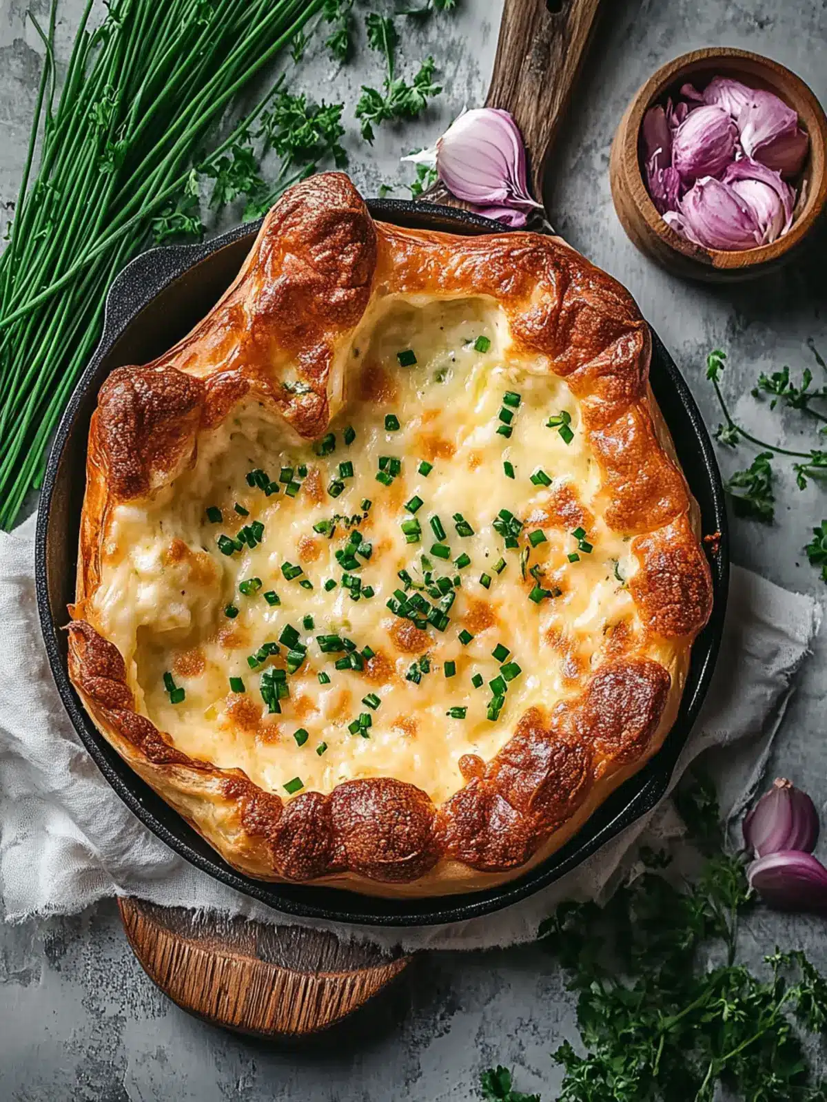 Cheddar and Chive Savory Dutch: Fluffy Brunch Bliss Awaits 4 Cheddar and Chive Savory Dutch