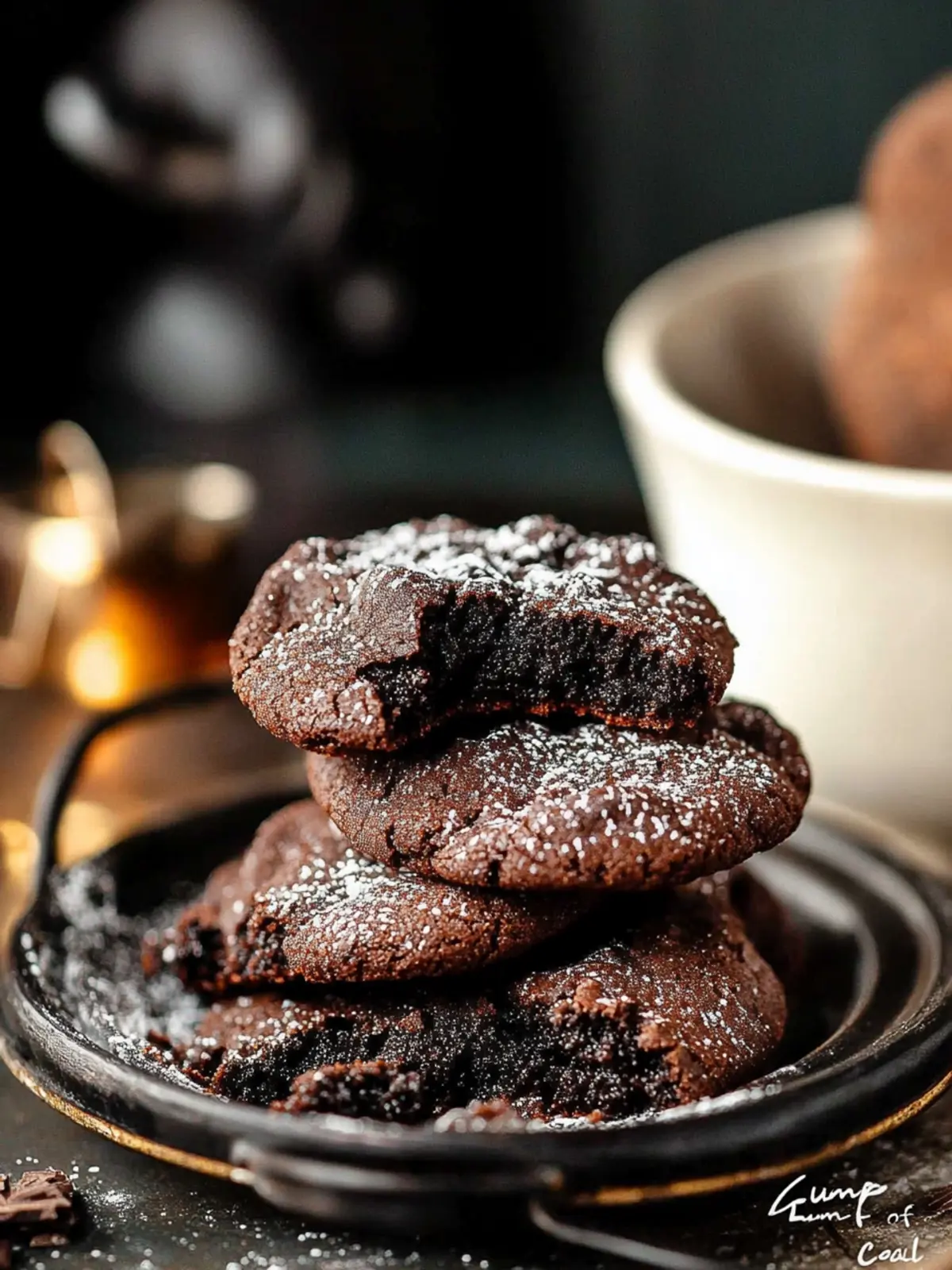  Lump of Coal  Bittersweet Chocolate Cookies