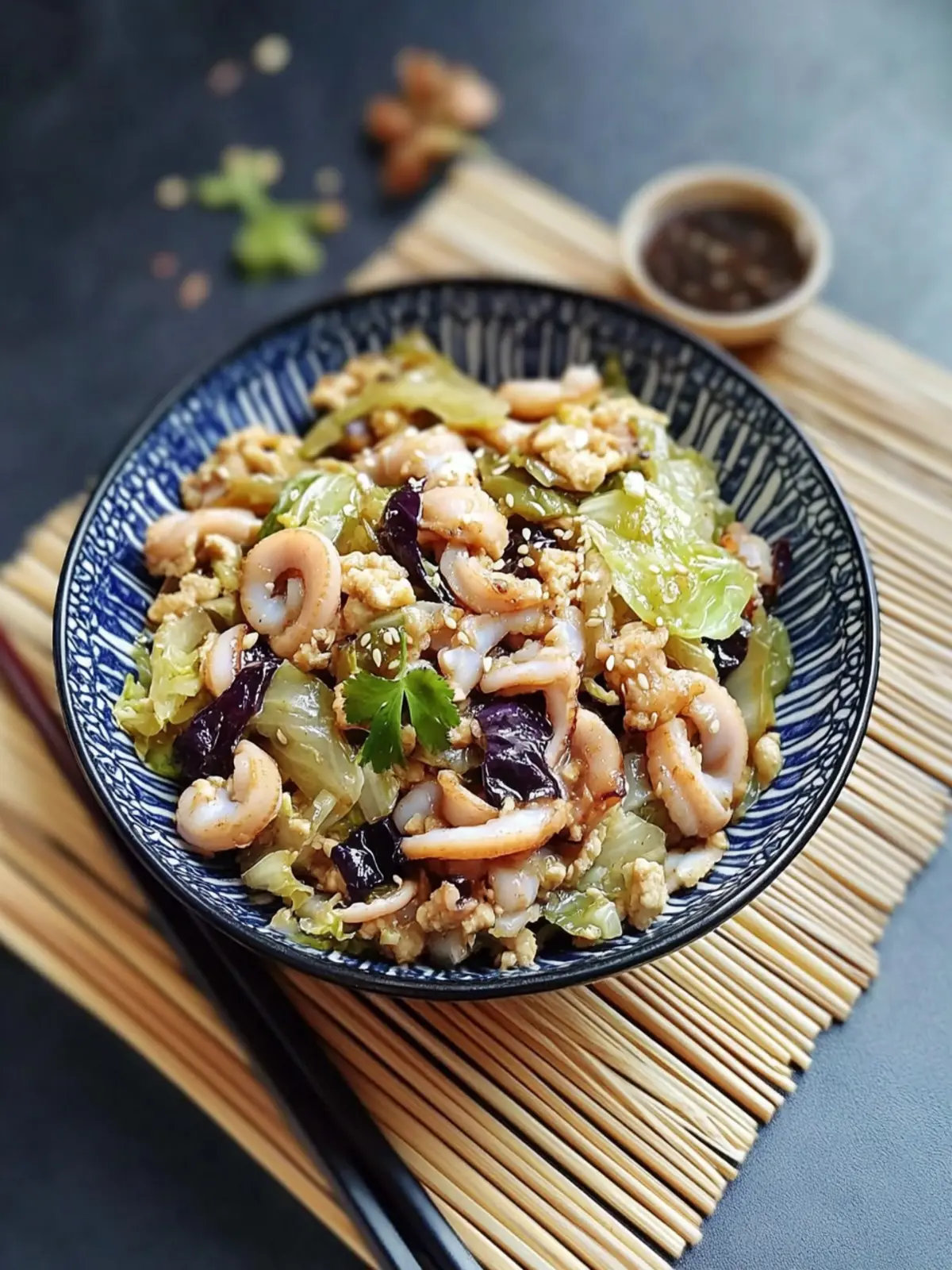 Cabbage and Squid Stir Fry