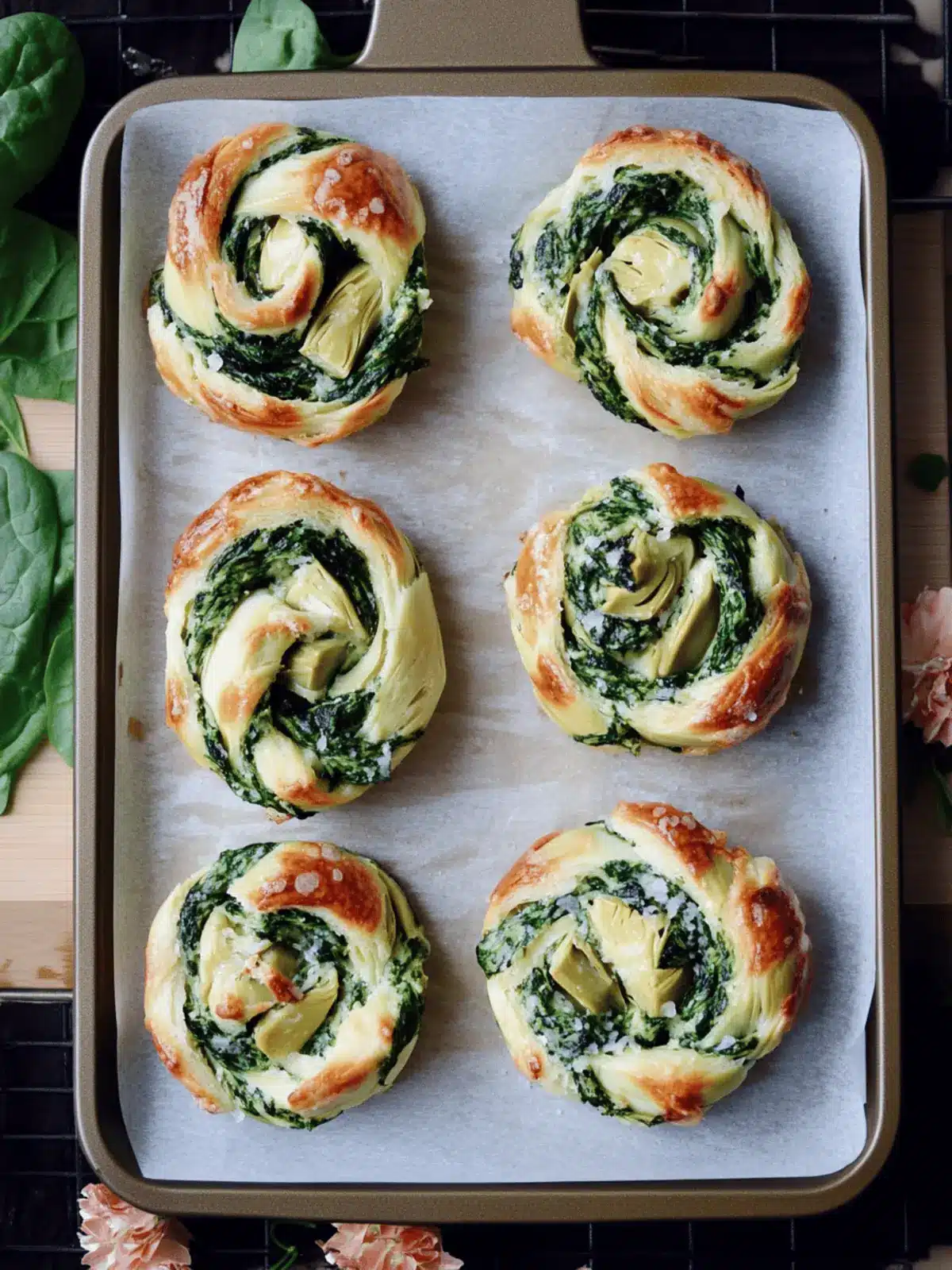 Melt-in-Your-Mouth Spinach Artichoke Swirls to Wow Guests 4 Spinach Artichoke Swirls