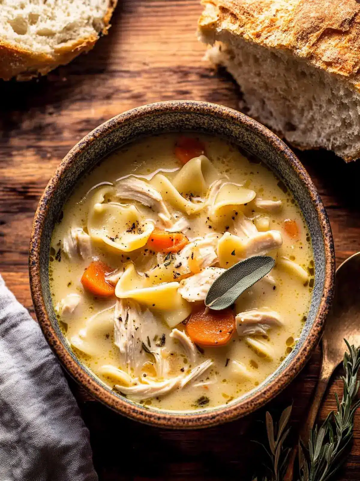 Creamy Homestyle Chicken Noodle Soup