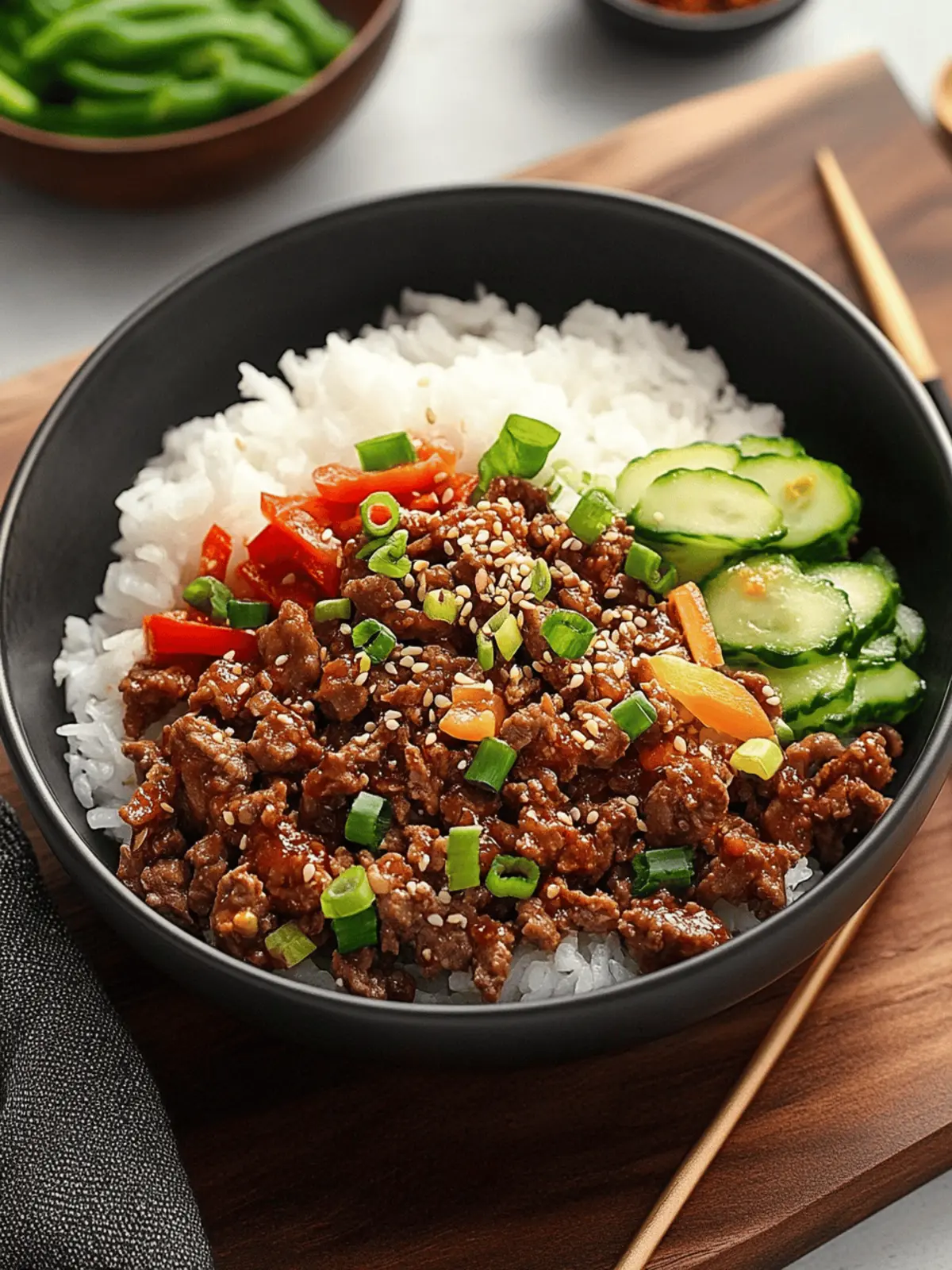 Savor the Flavor: Easy Korean Beef Bowl in 20 Minutes 4 Korean Beef Bowl