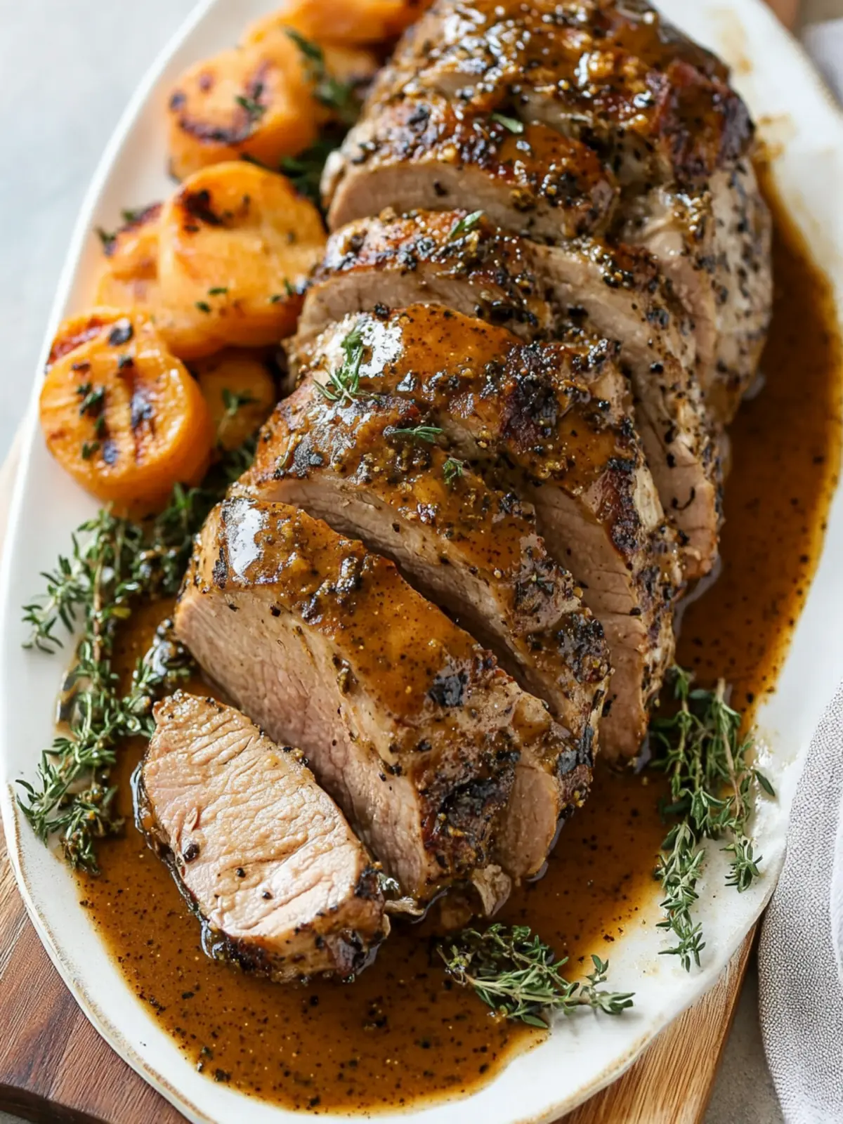 Savory Dijon Pork Tenderloin