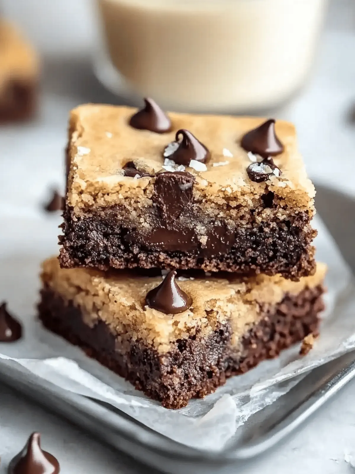 Delicious Double Layer Vegan Brookies You ll Crave Today 4 Double Layer Vegan Brookies