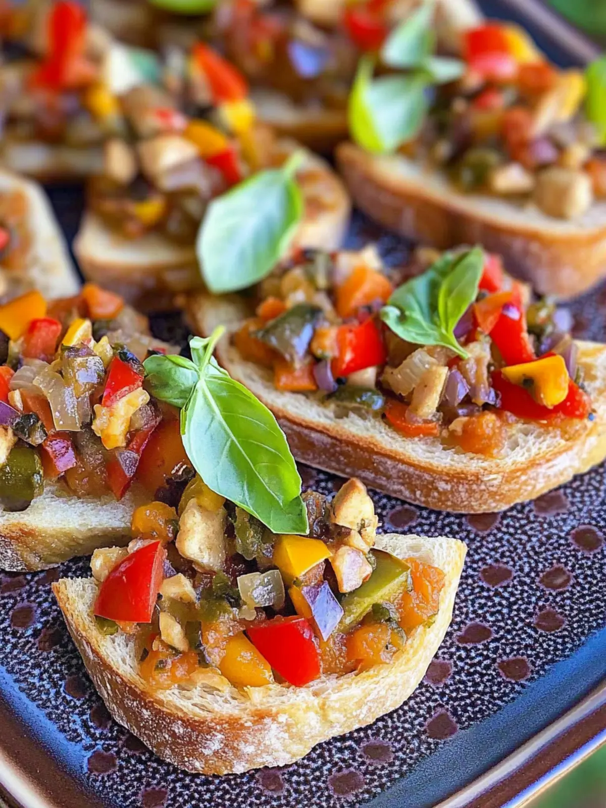 Caponata on Crostini