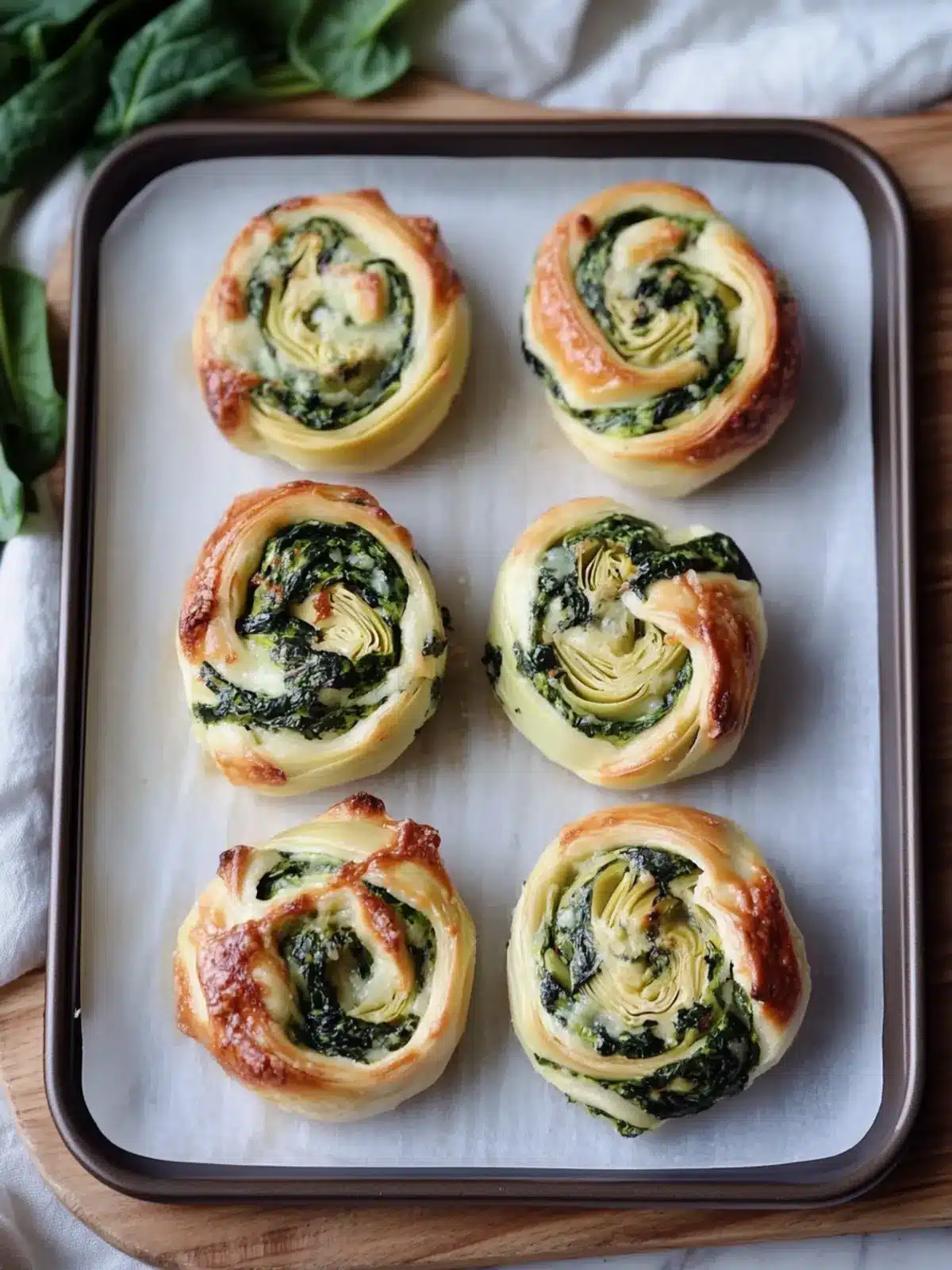 Spinach Artichoke Swirls