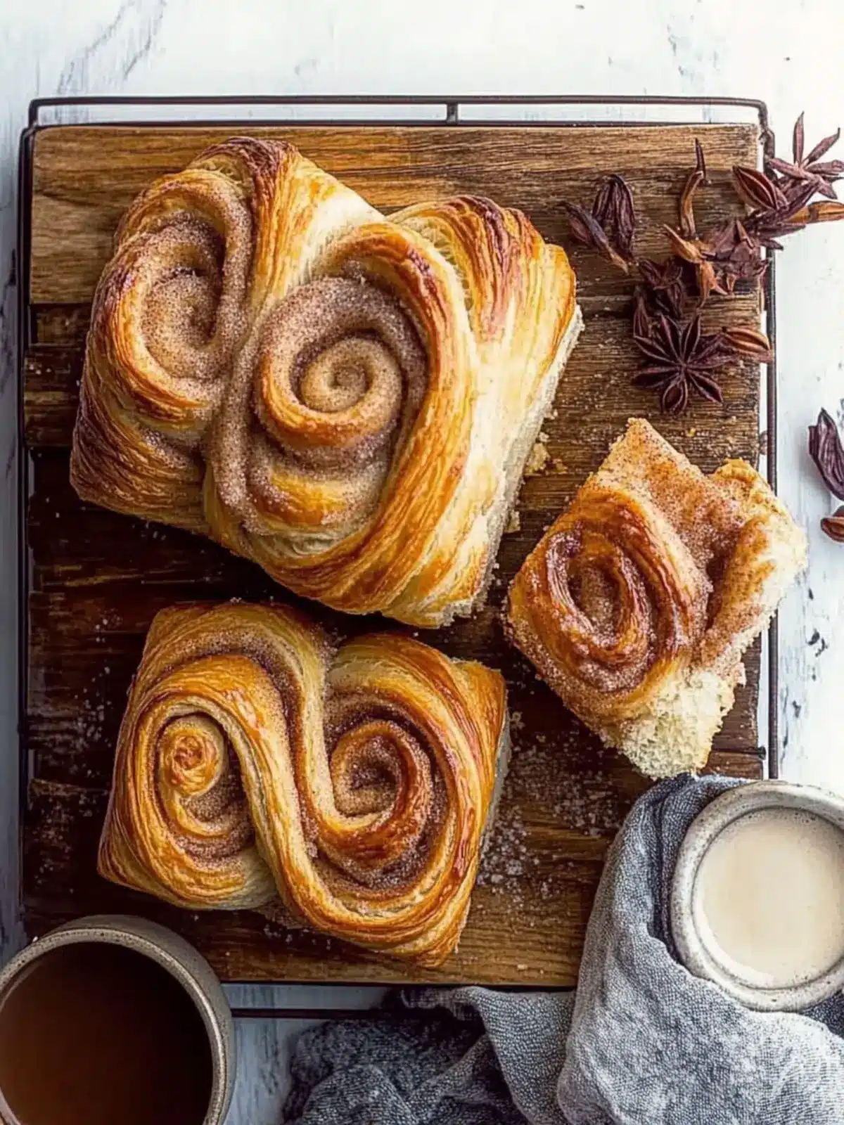 Easy Swirled Cinnamon Sugar Croissant Loaf