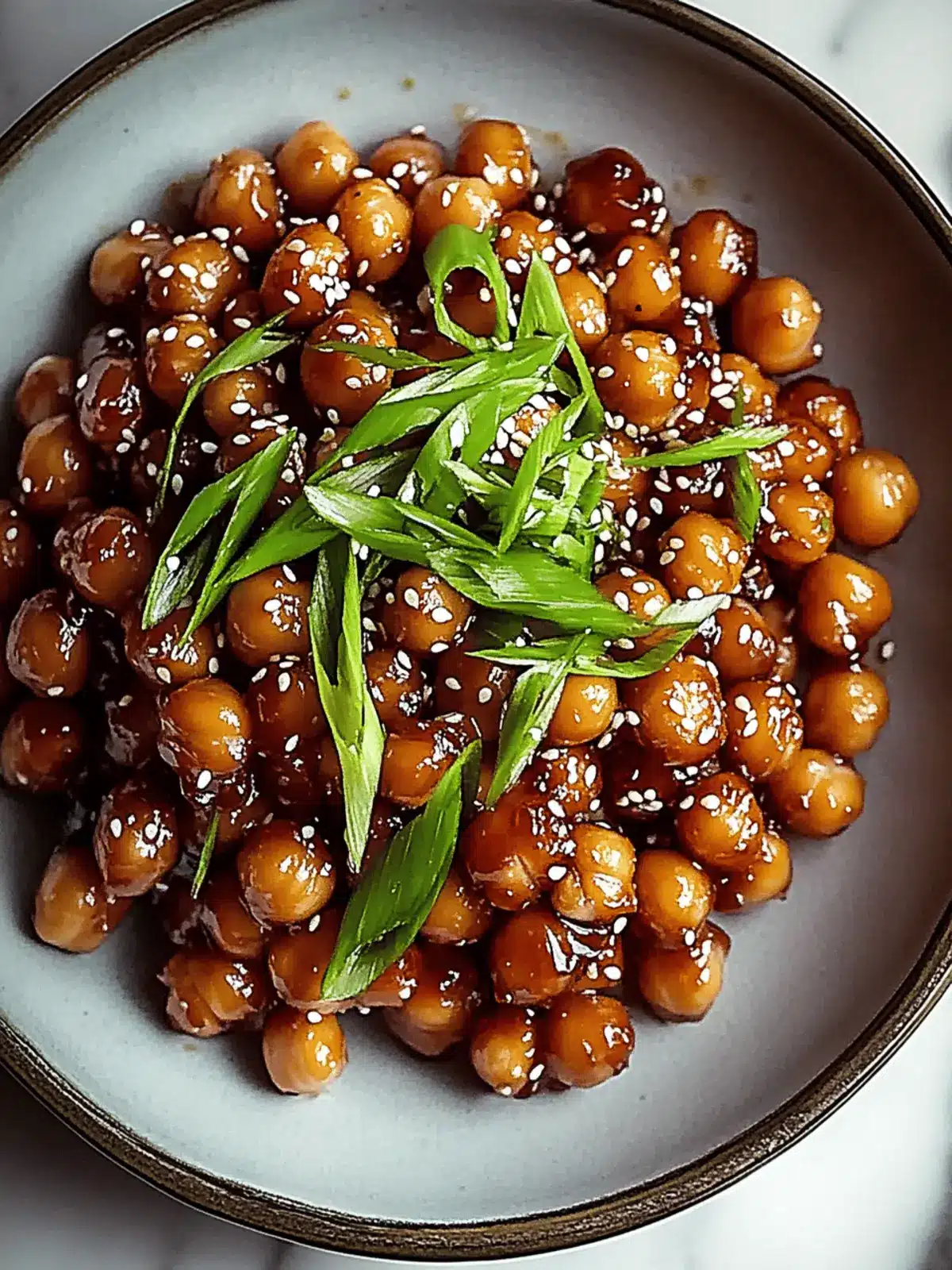 Savory Vegan Sticky Sesame Chickpeas for a Quick Dinner Delight 3 Vegan Sticky Sesame Chickpeas