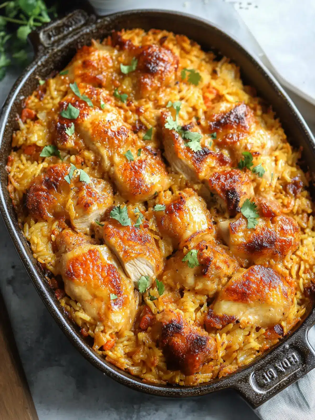 Macau-Style Baked Portuguese Chicken Rice