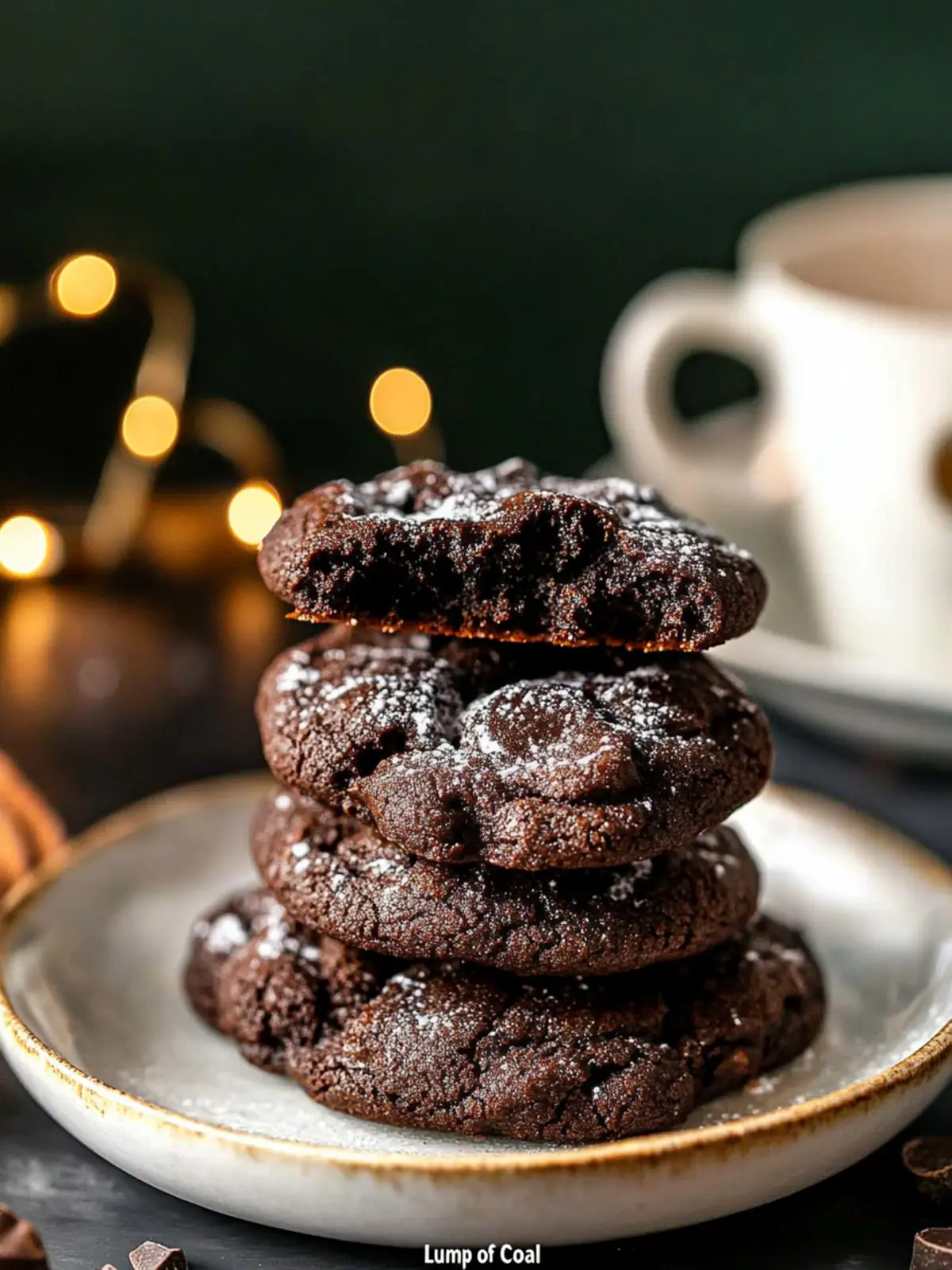  Lump of Coal  Bittersweet Chocolate Cookies