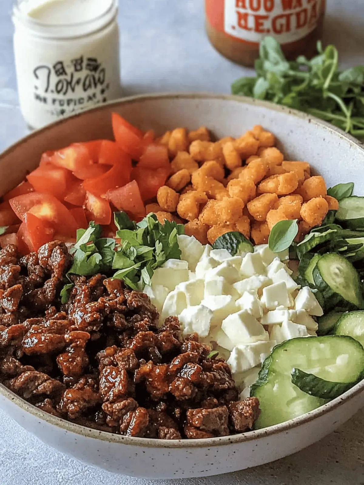 Hot Honey Beef Bowl w/Cottage Cheese: Quick & Flavor-Packed Delight 2 Hot Honey Beef Bowl w/Cottage Cheese