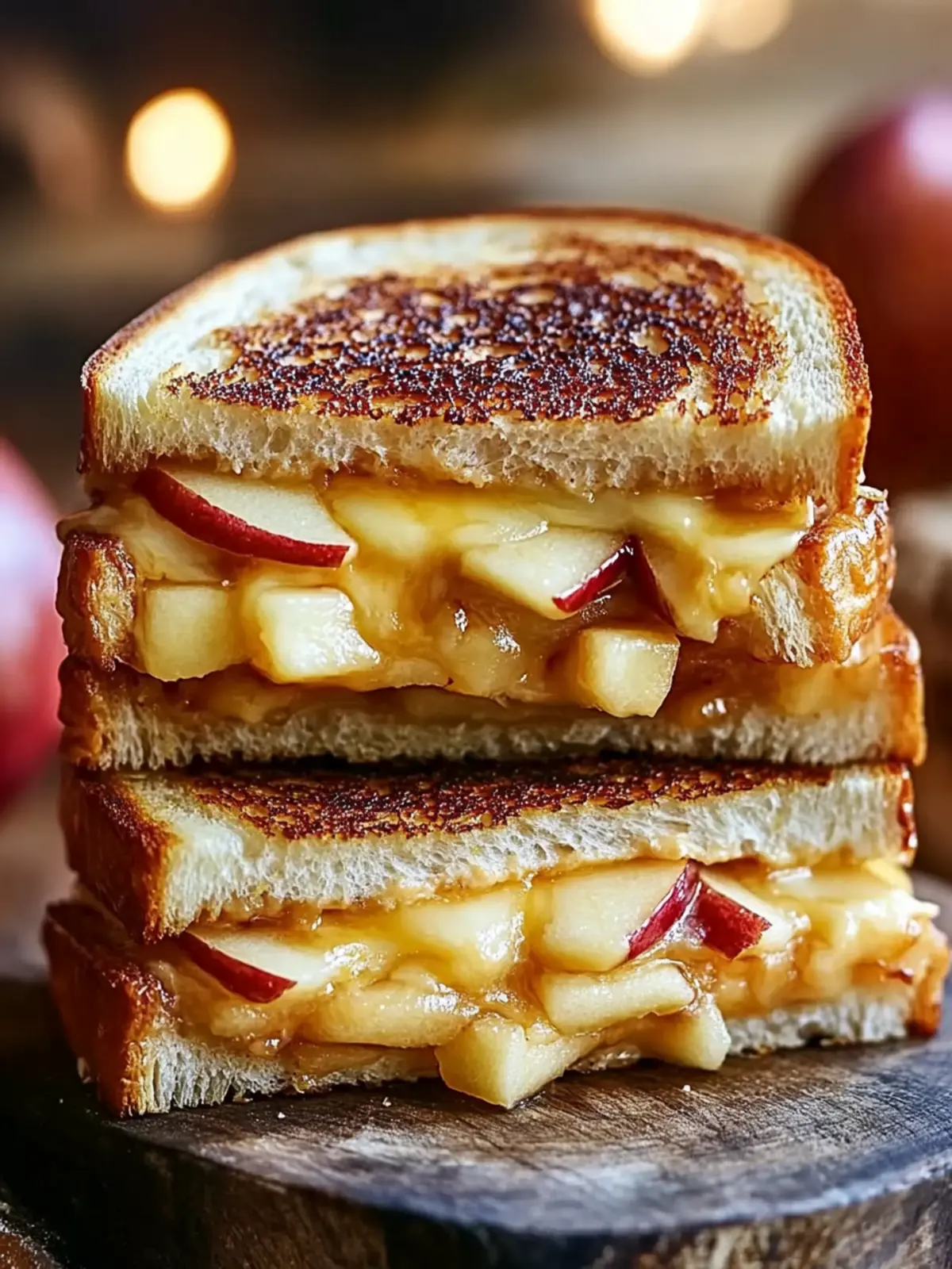 Honey Apple Cheddar Melt (Sweet & Savory Grilled Cheese)