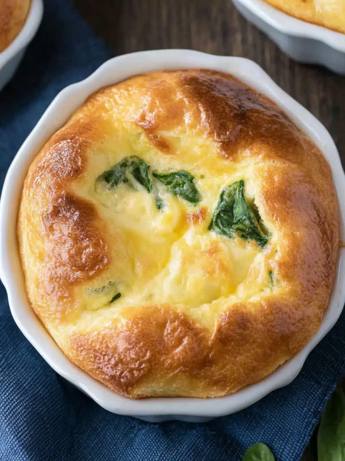 Spinach and Cheese Egg Souffl 