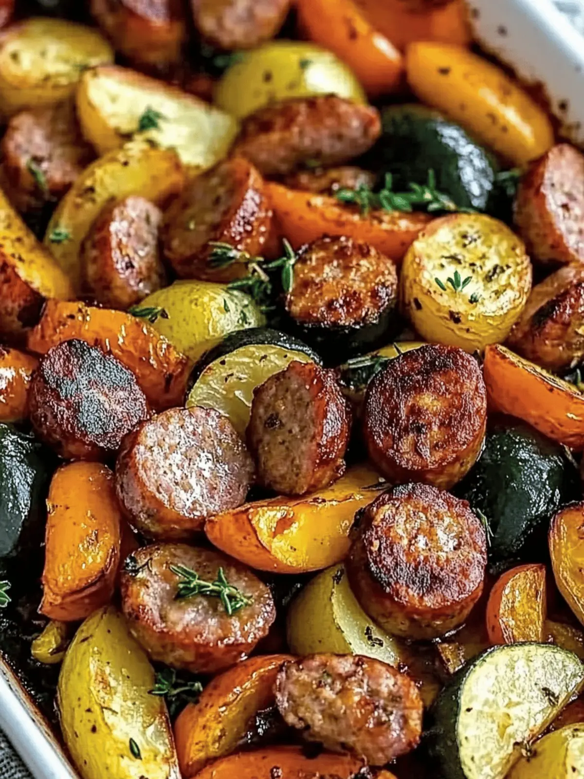 Sheet Pan Sausage & Veggies