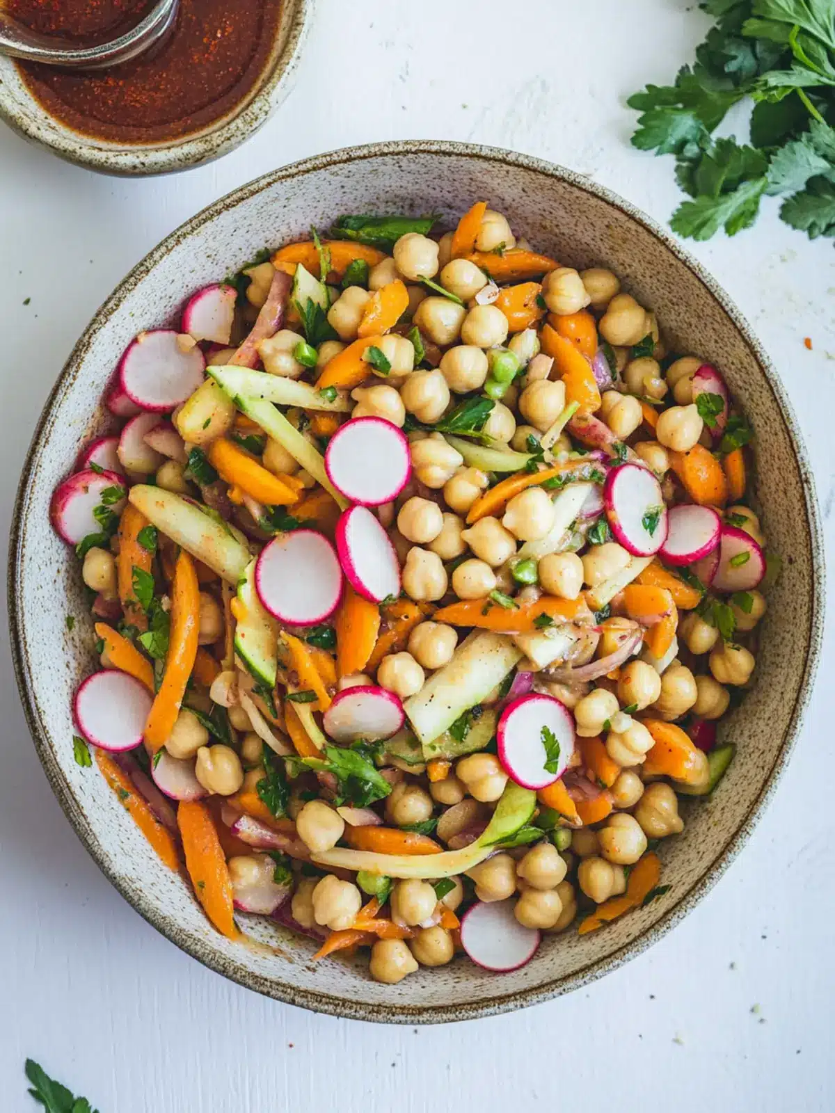 Chickpea, Carrot and Radish Salad: Fresh Flavor in Every Bite 4 Chickpea, Carrot and Radish Salad