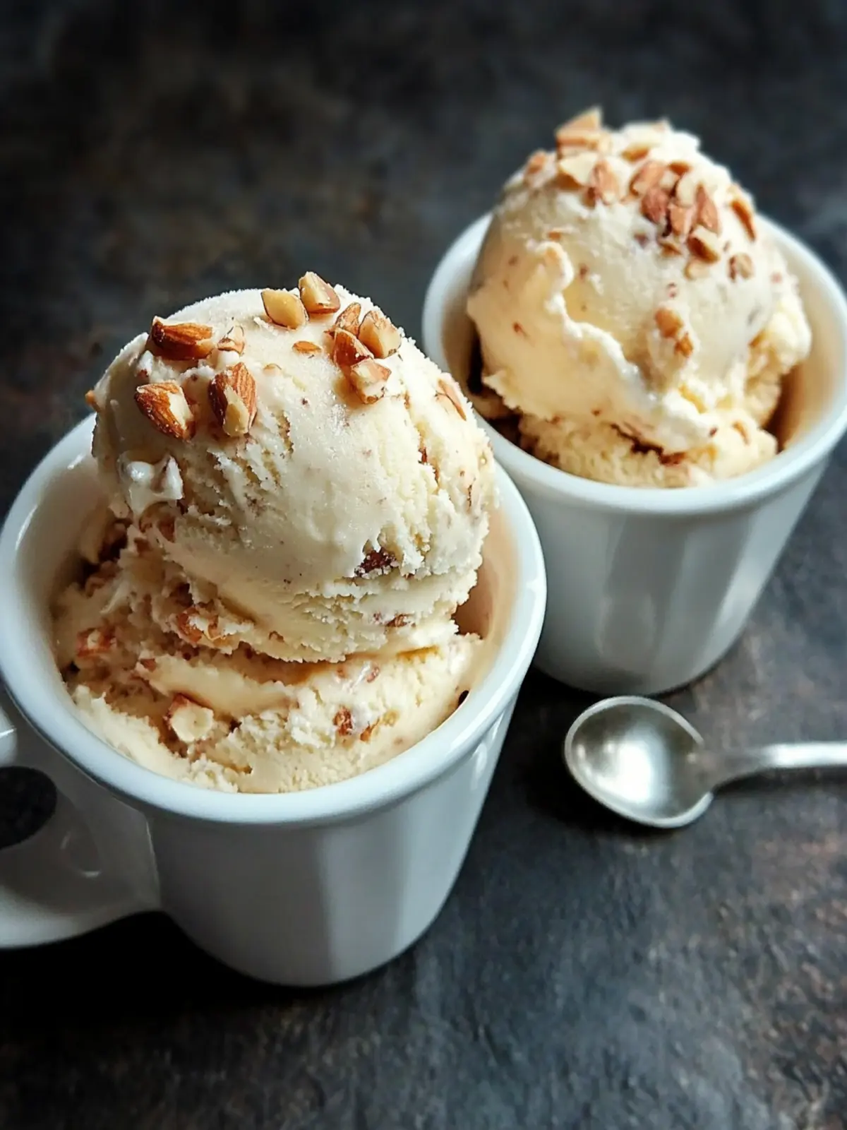 Butter Almond Brittle Ice Cream