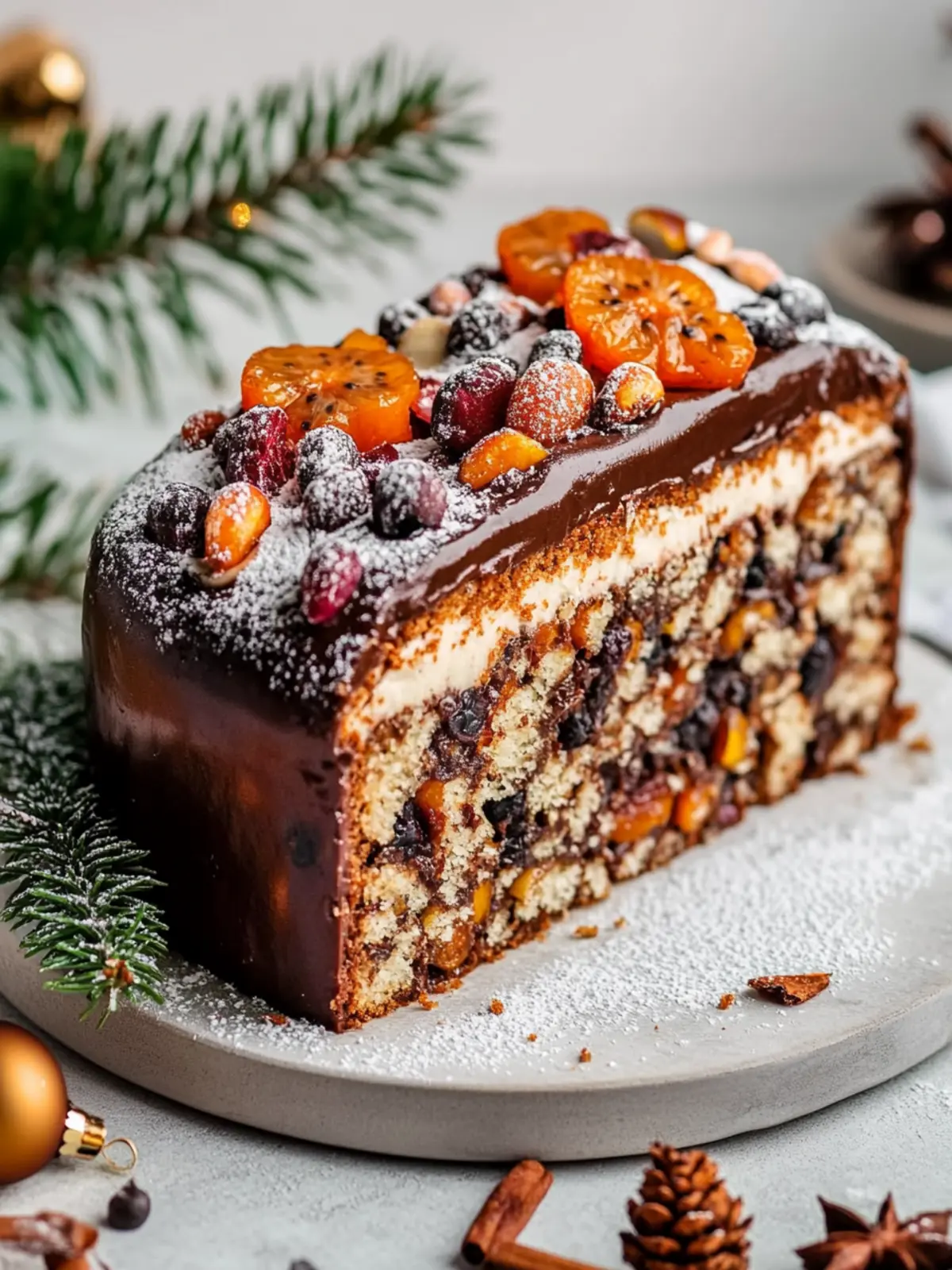 VEGAN CHRISTMAS FRUIT CAKE