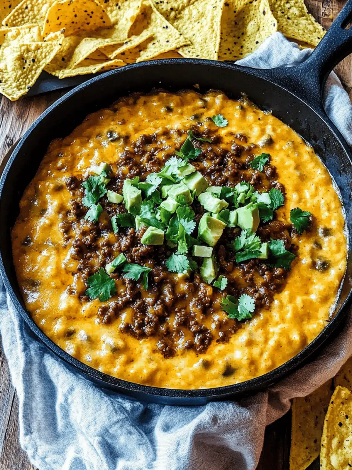 Ground Beef Queso Dip: The Ultimate Game Day Comfort Food 3 Ground Beef Queso Dip