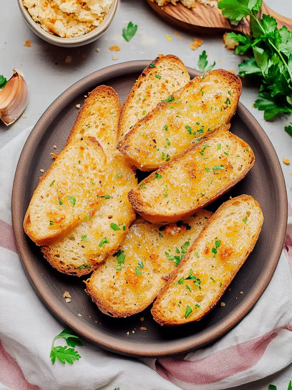 Crispy Air Fryer Garlic Bread