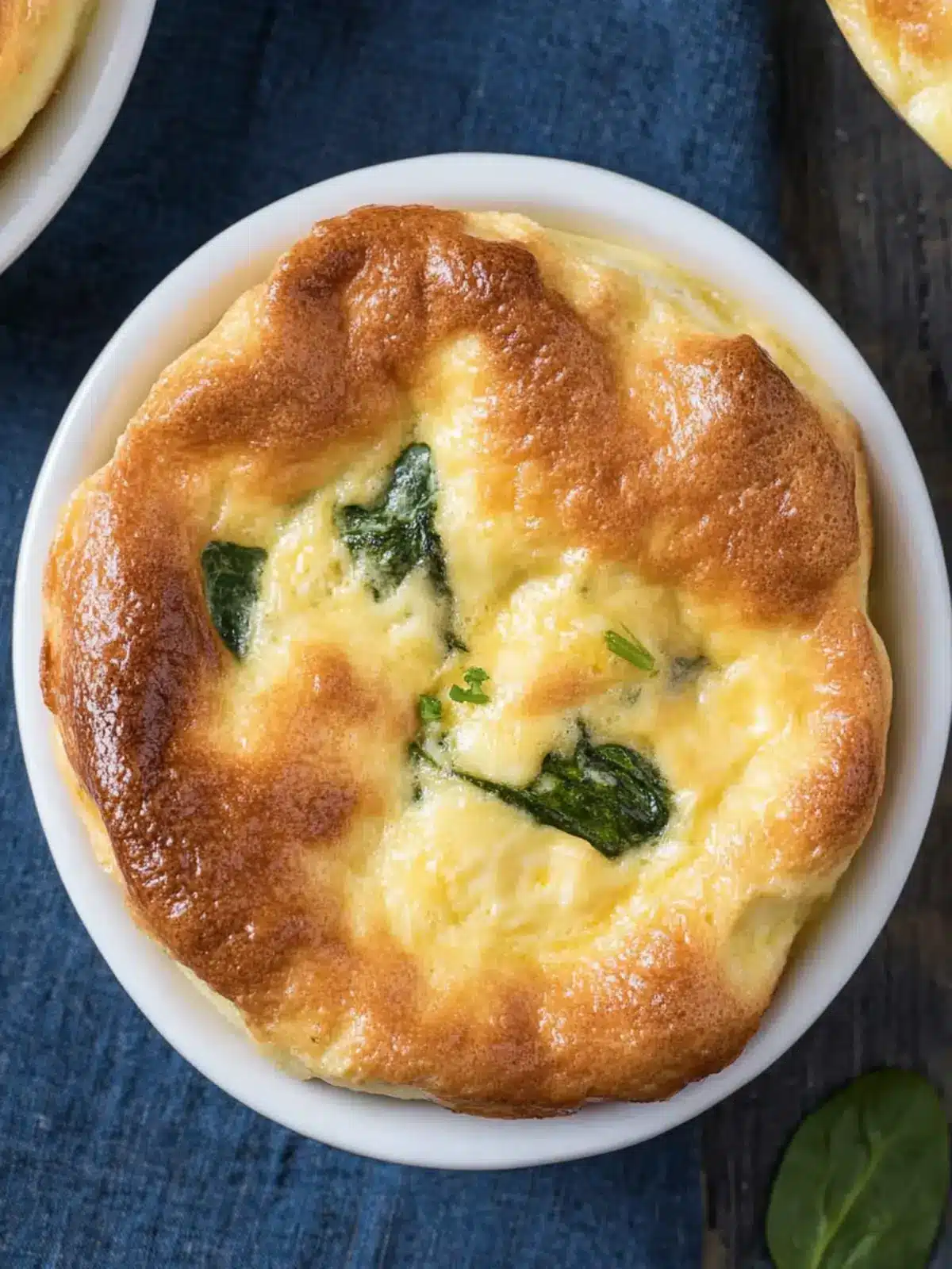 Spinach and Cheese Egg Souffl 