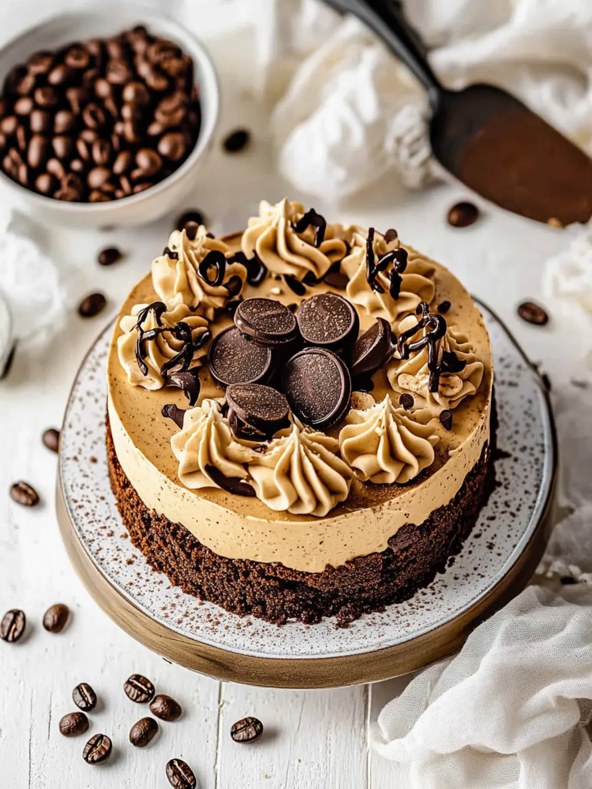 Coffee Brownie Cheesecake