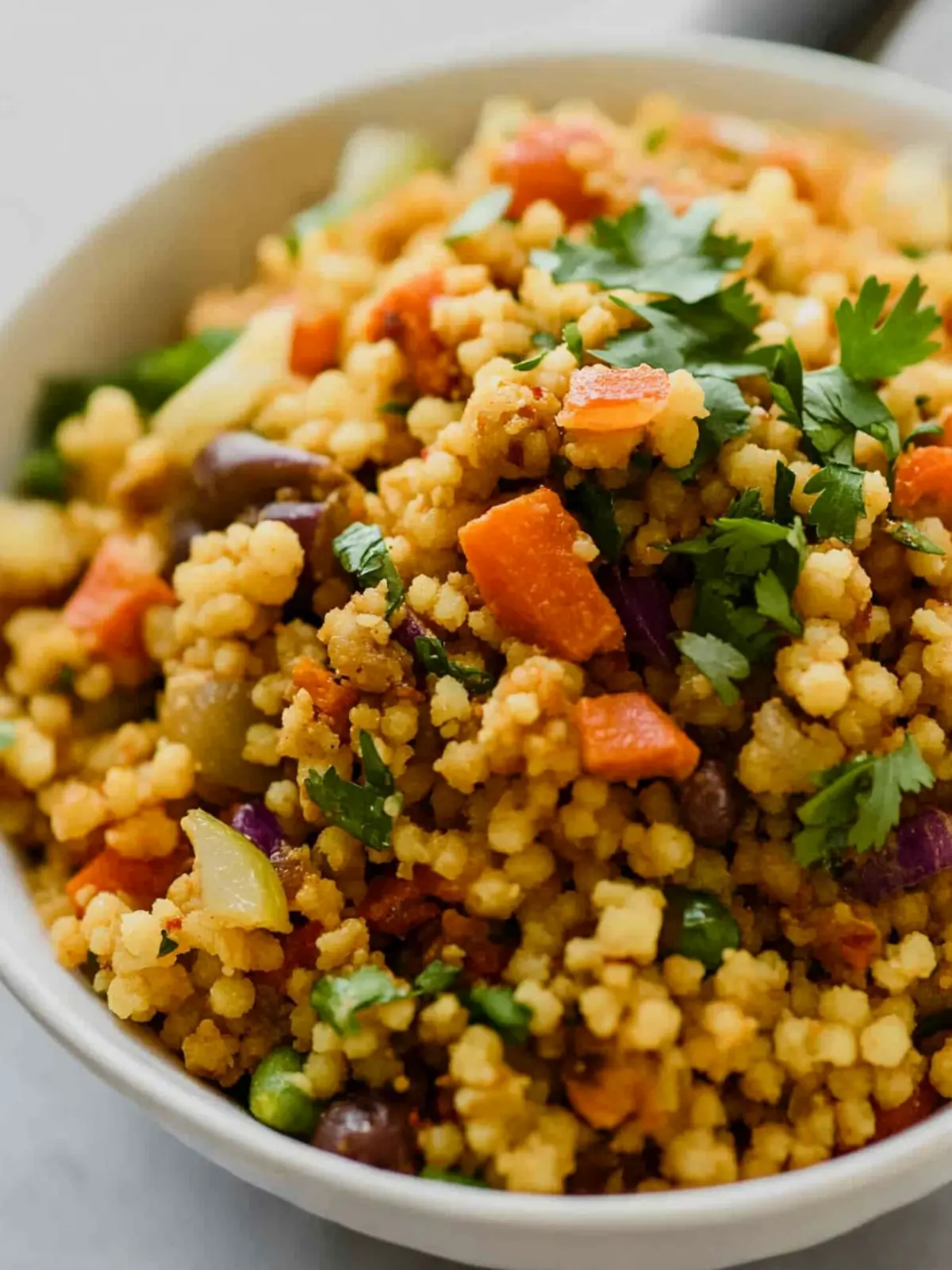 Curried Couscous Vegan Salad