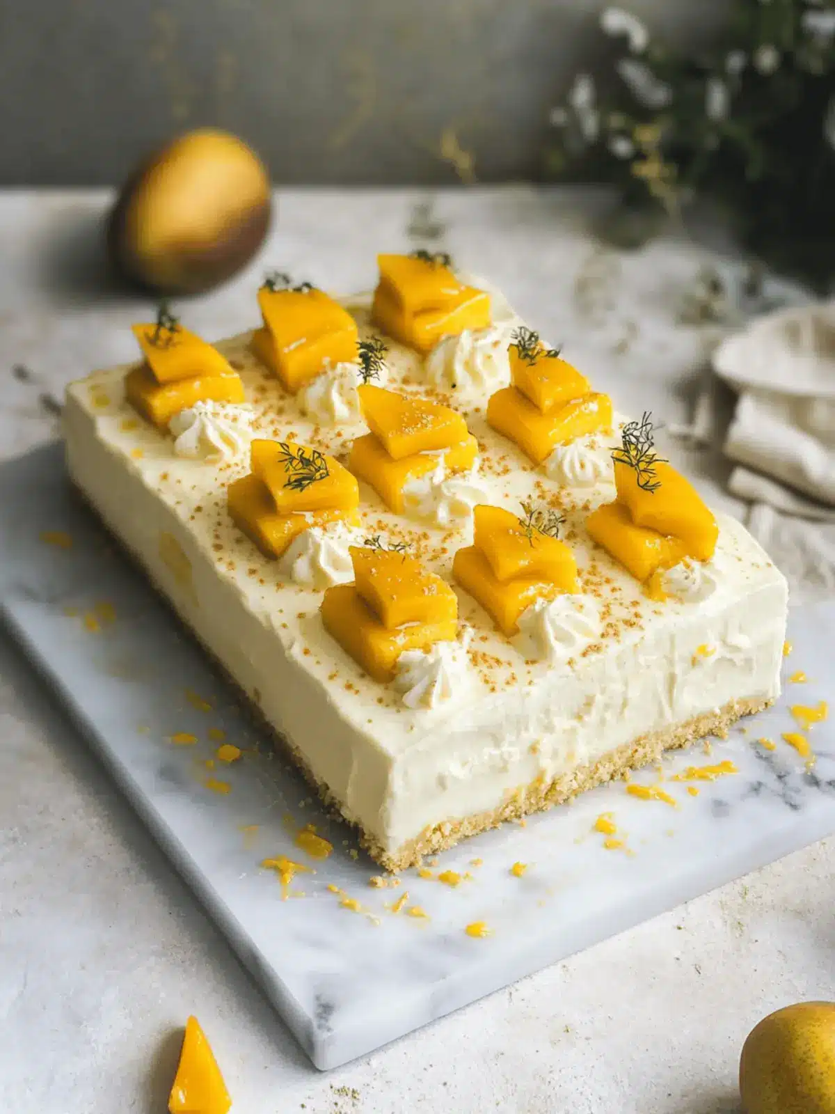Mango Lassi Tres Leches Cake