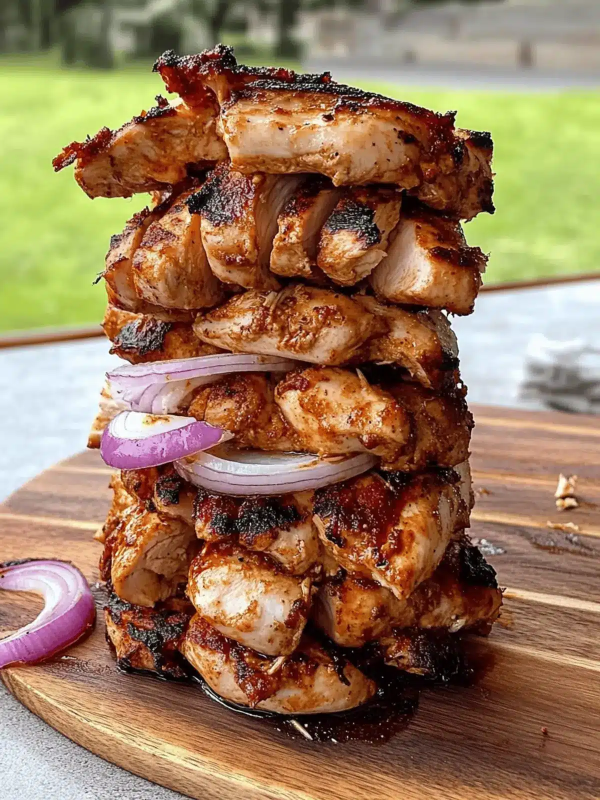 Easy Chicken Shawarma Tower Baked in the Oven