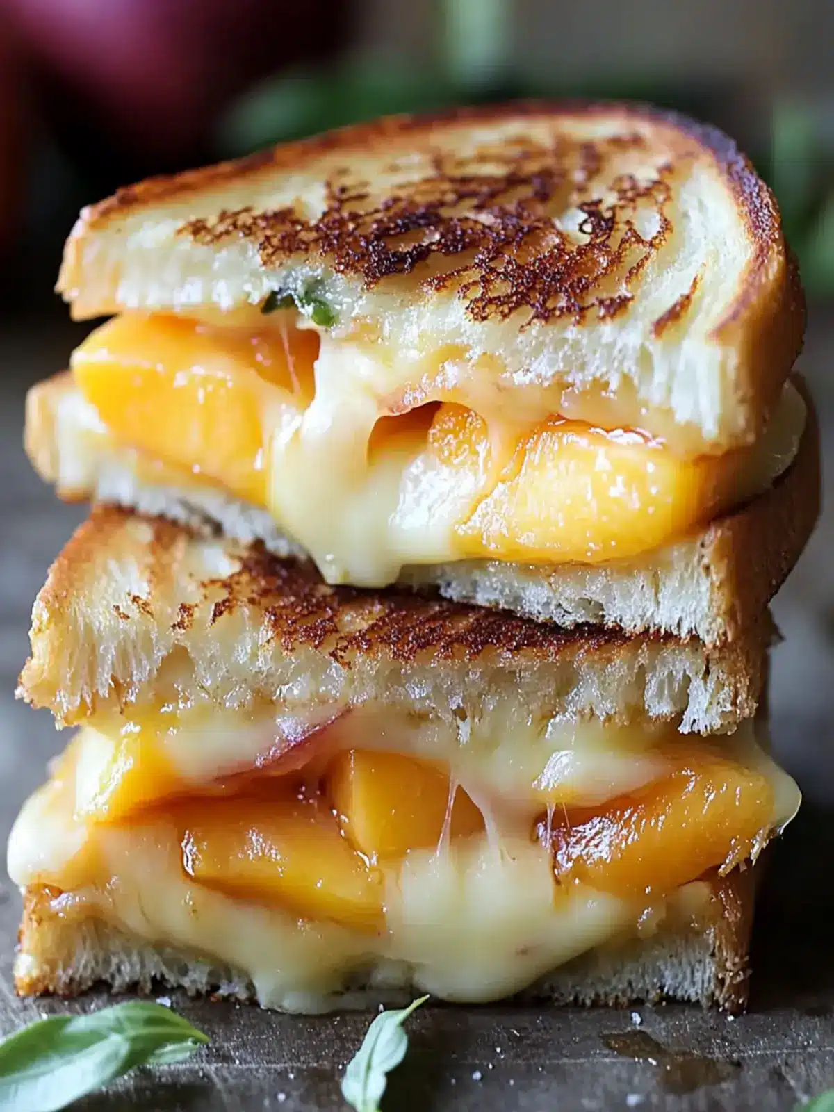 Mouthwatering Peach & Brie Grilled Cheese