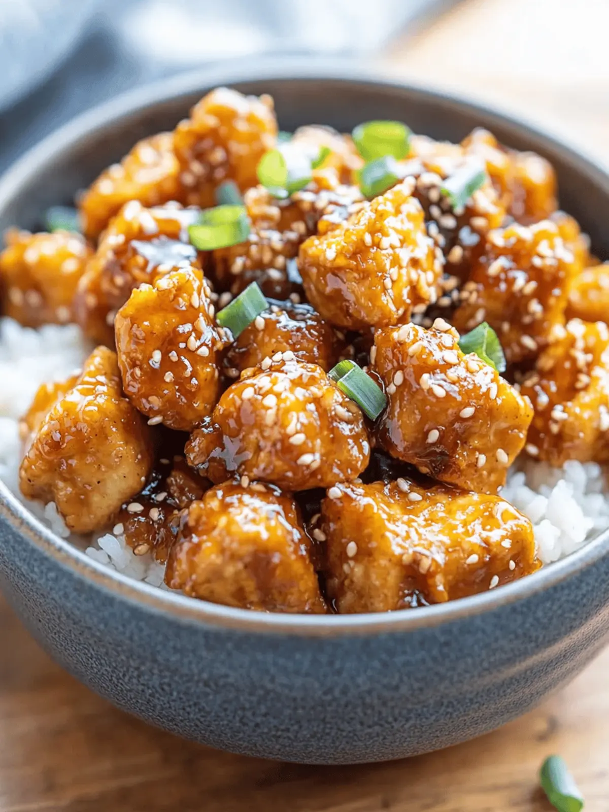 Crispy Honey-Garlic Tofu