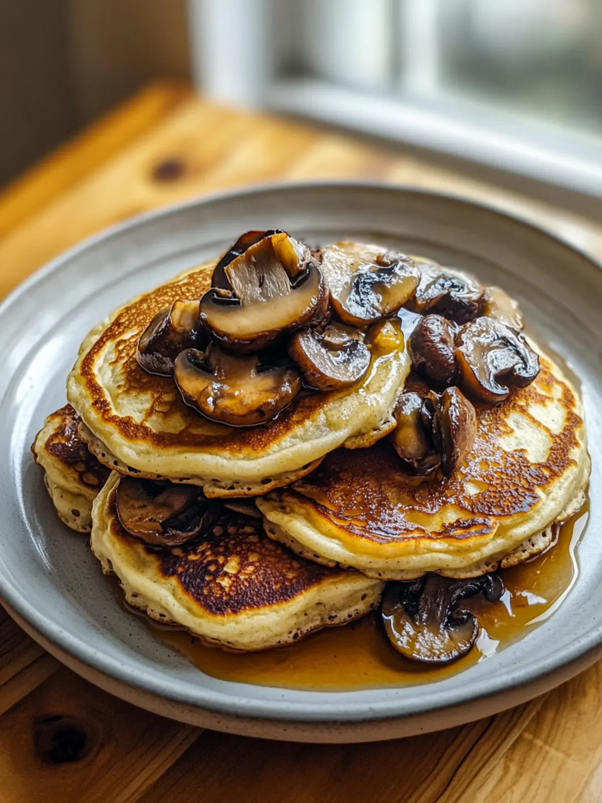 Vegan Mushroom Pancakes