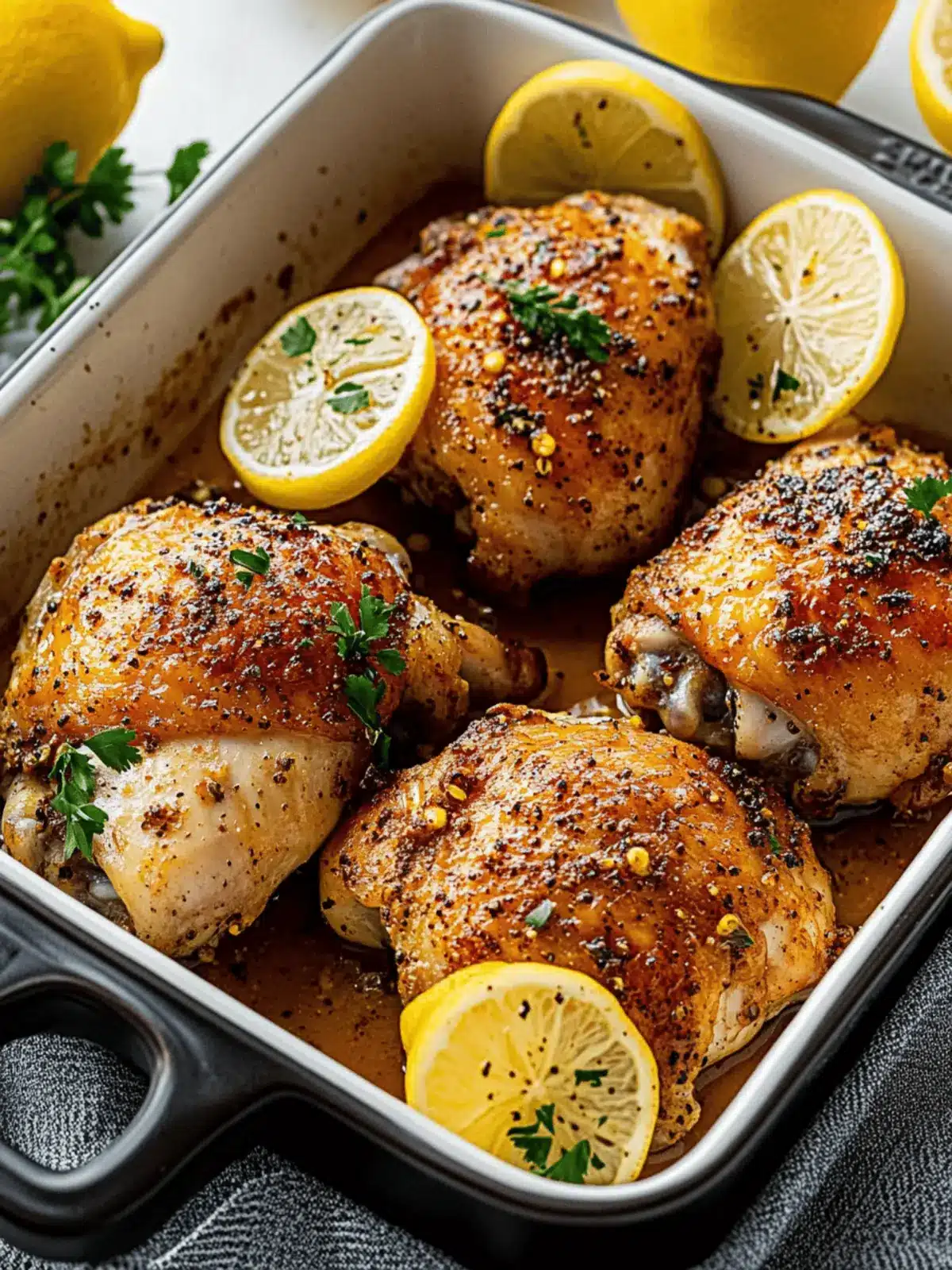 Lemon Pepper Chicken Thighs