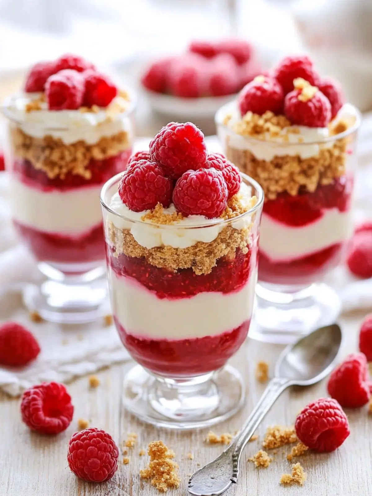 Raspberry Cheesecake Parfaits