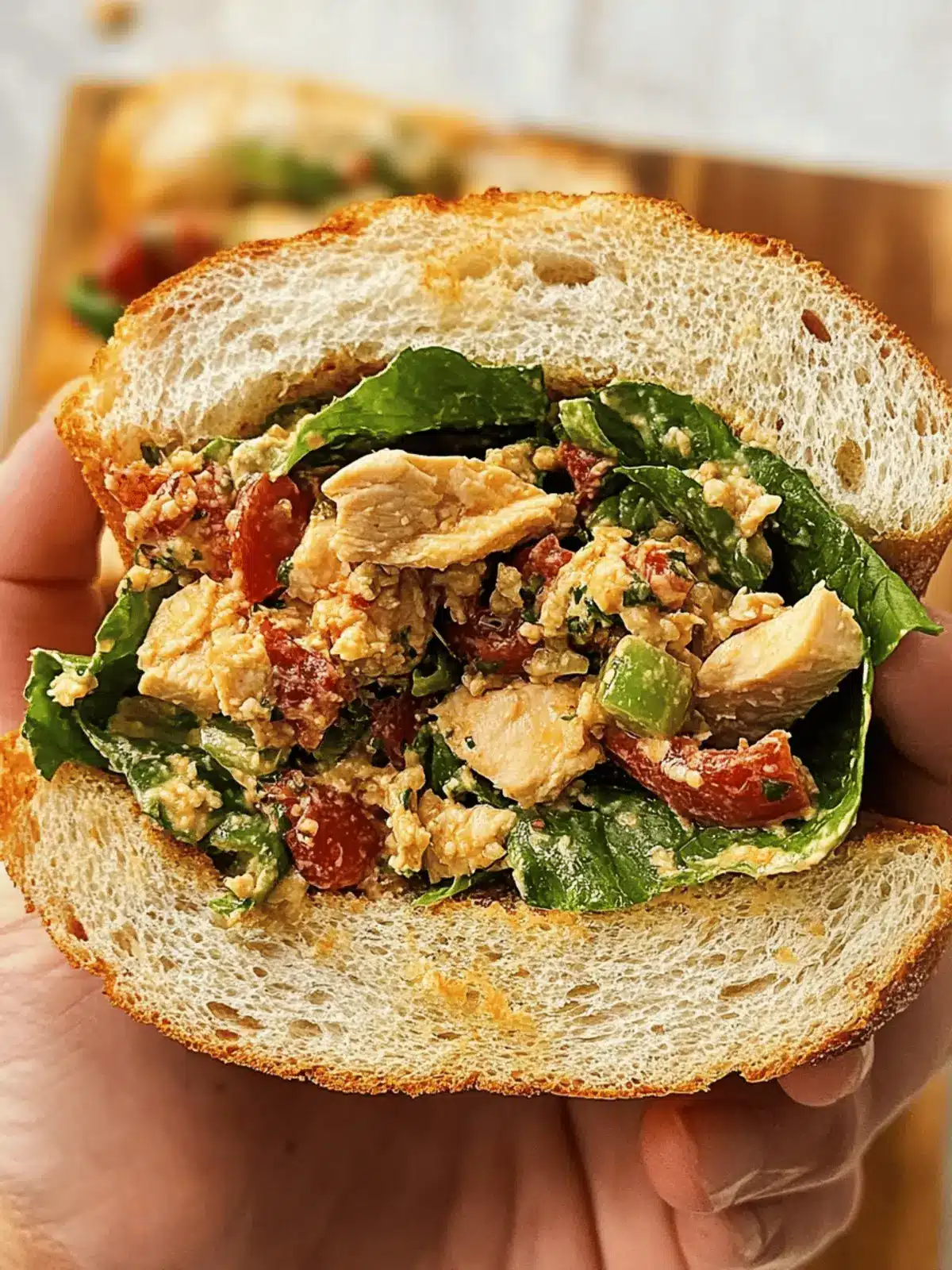 Marry Me Chicken Chopped Salad Sandwich for Quick Comfort 4 Marry Me Chicken Chopped Salad Sandwich